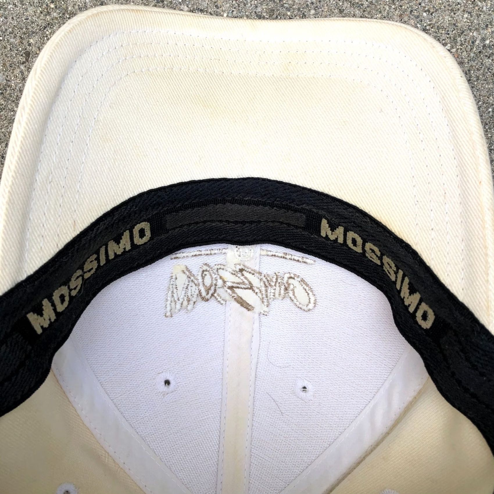 Mossimo VINTAGE Mossimo Baseball Hat One Size Beige Cap Embroidered Mens Y2K VTG Fitted Size ONE SIZE - 6 Thumbnail