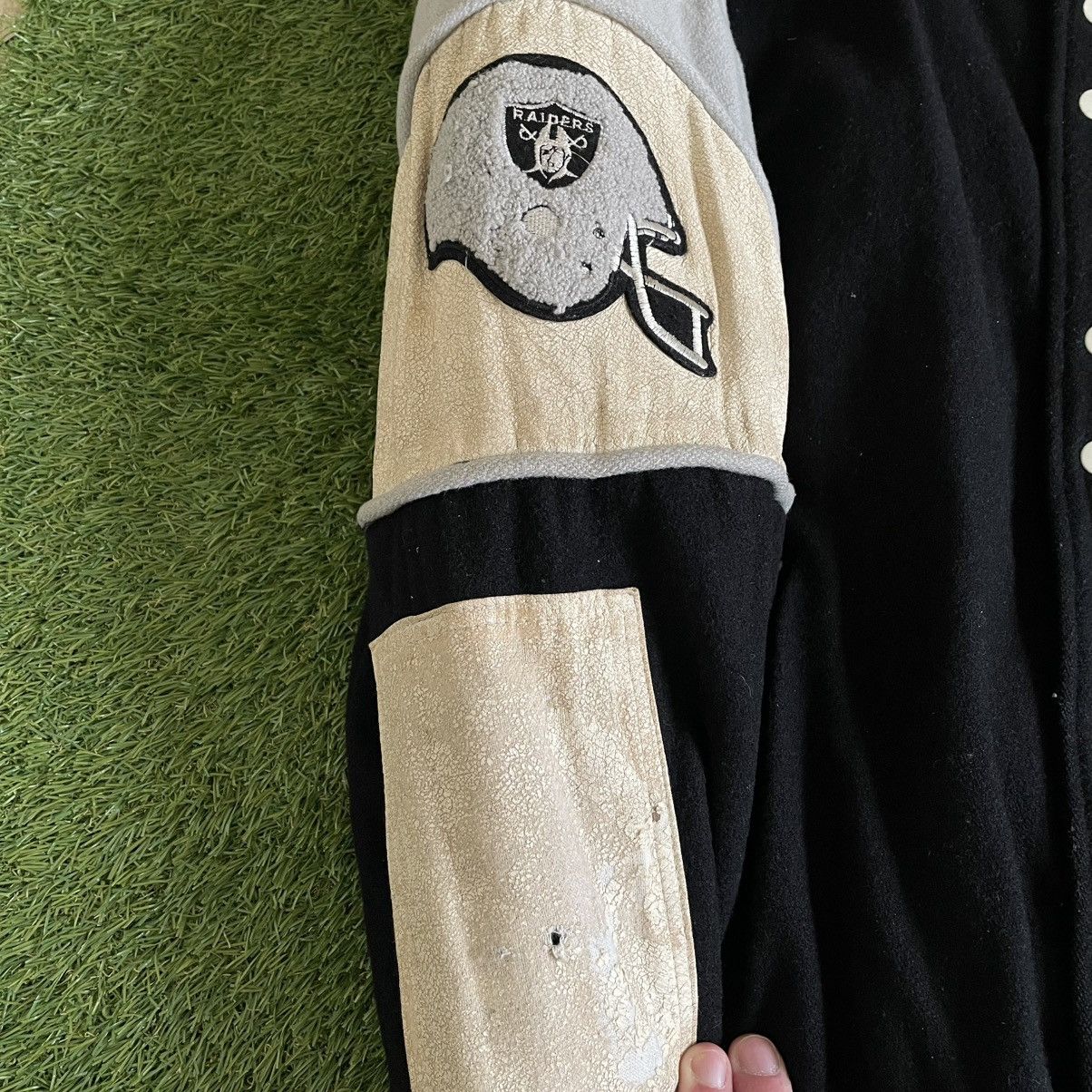Vintage Vintage Los Angeles Raiders Jacket Varsity Mens L Oversized Size US L / EU 52-54 / 3 - 4 Thumbnail