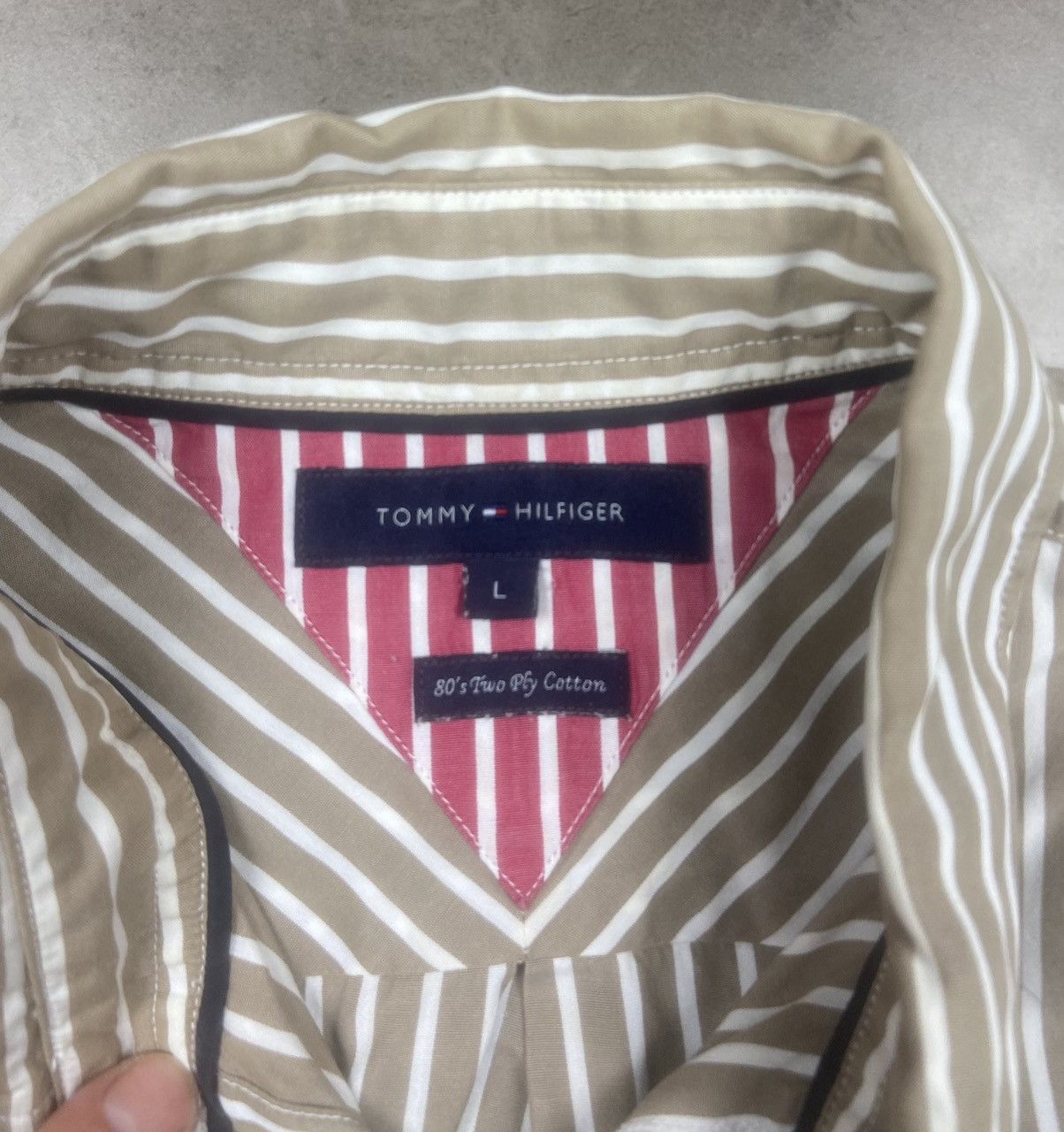 Tommy Hilfiger Tommy Hilfiger Vintage Long Shirt Size US L / EU 52-54 / 3 - 7 Thumbnail