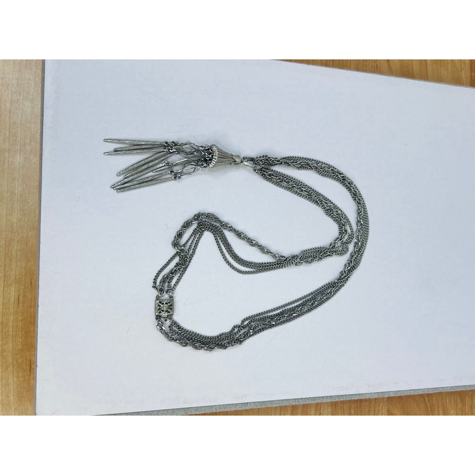 & Other Stories Set of 3 Necklaces - Silvertone Chain with Pendant Dangles Size ONE SIZE - 7 Thumbnail