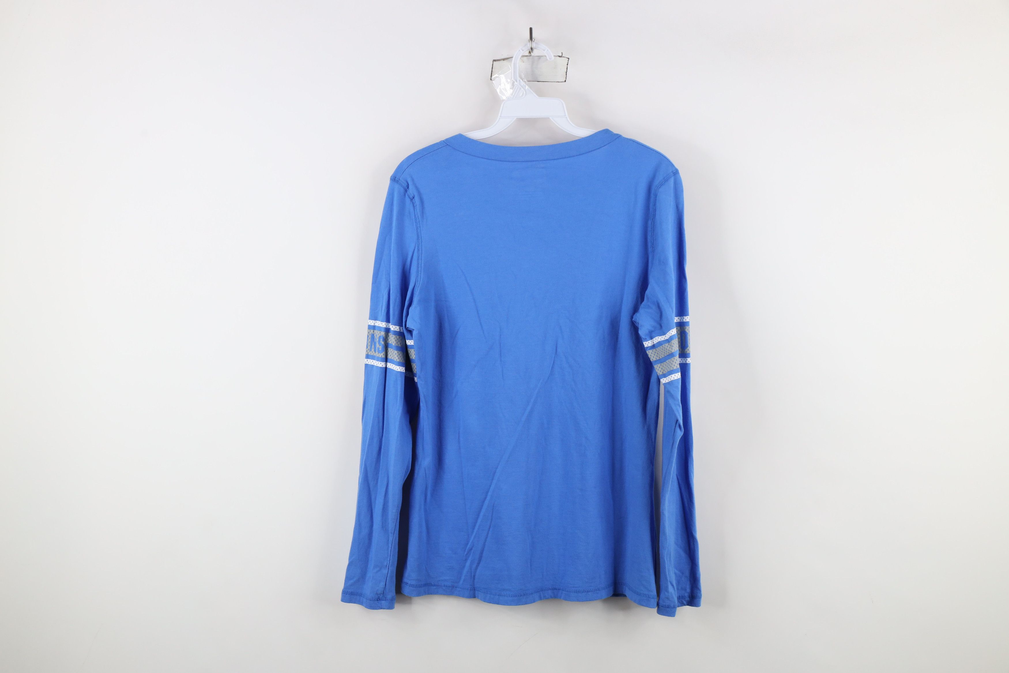Vintage Vintage Y2K NFL Lions Football Long Sleeve T-Shirt Blue Size M / US 6-8 / IT 42-44 - 11 Thumbnail