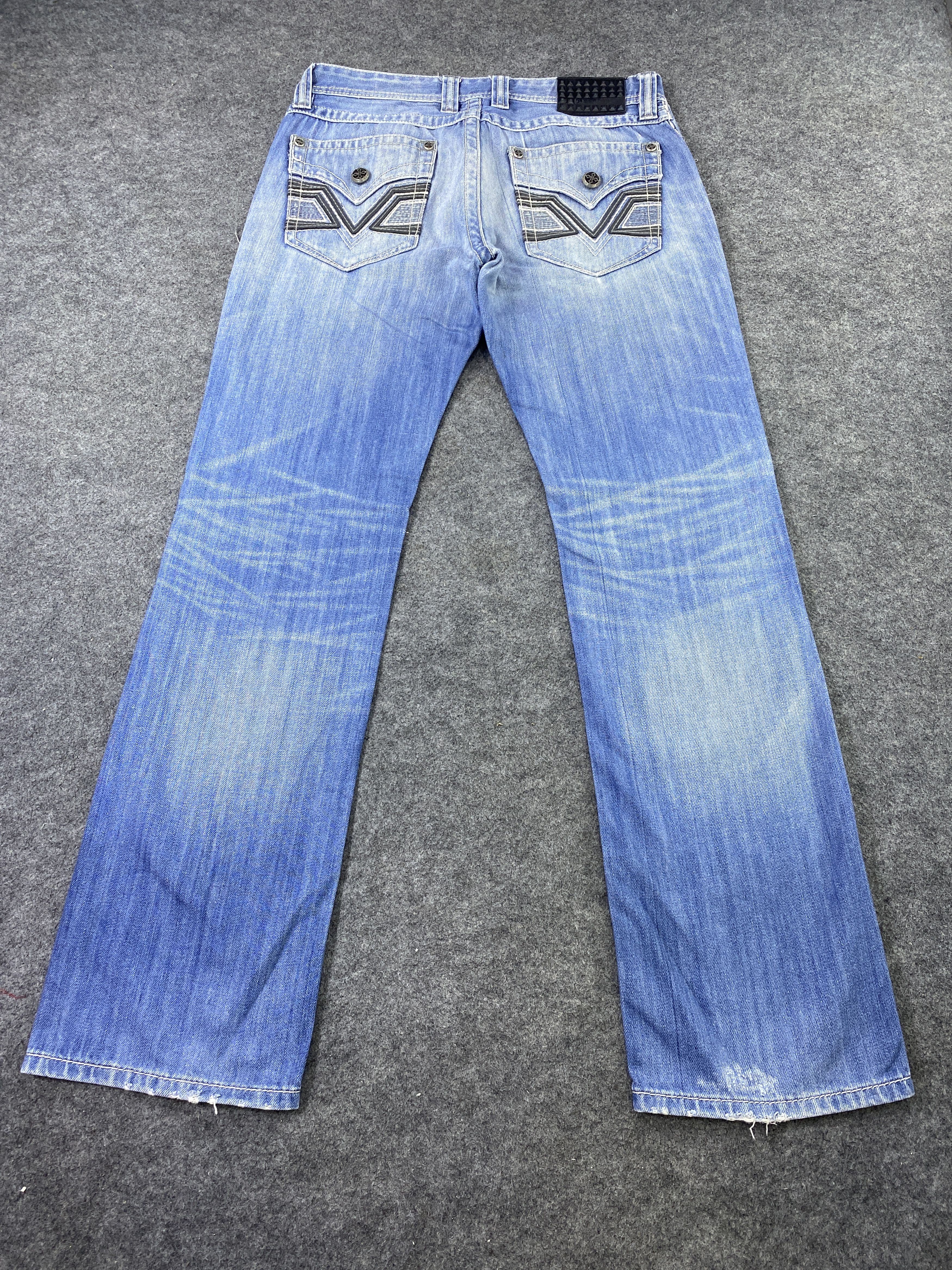 Affliction Affliction ACE Blue Wash Jeans - J978 Size US 34 / EU 50 - 4 Thumbnail