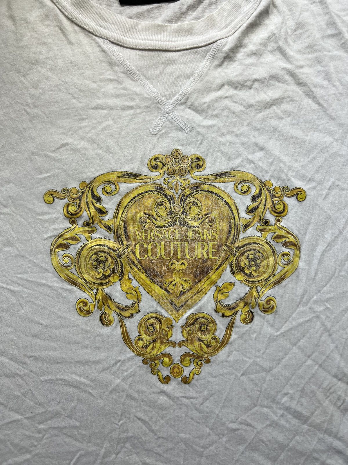 Versace Jeans Couture × Vintage ⚜️ 90’s VERSACE JEANS COUTURE Y2K OLD MONEY RETRO TEE Size US XL / EU 56 / 4 - 3 Thumbnail