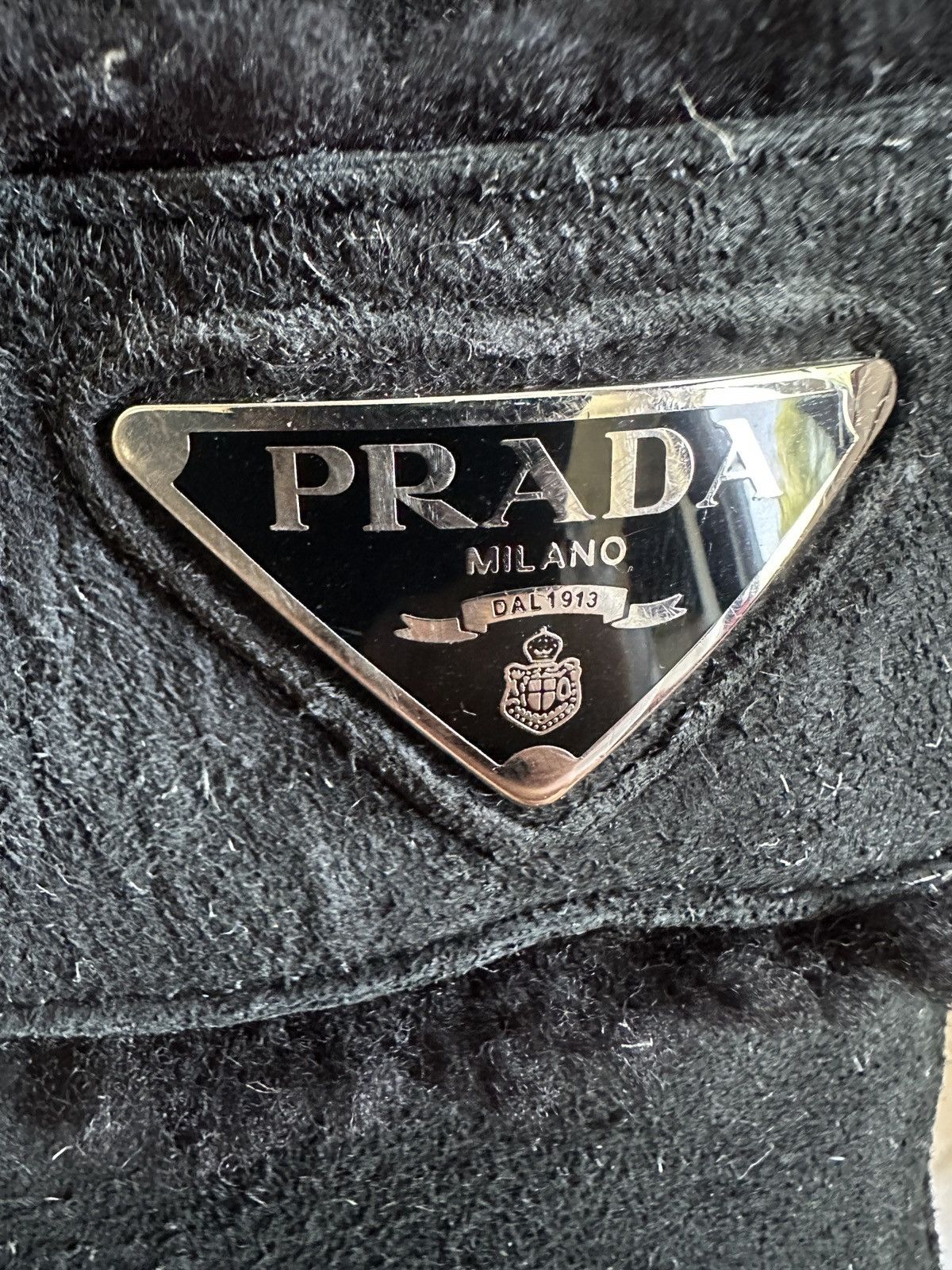 Prada Prada Plaque Logo Shearling Mules Size US 13 / EU 46 - 9 Thumbnail