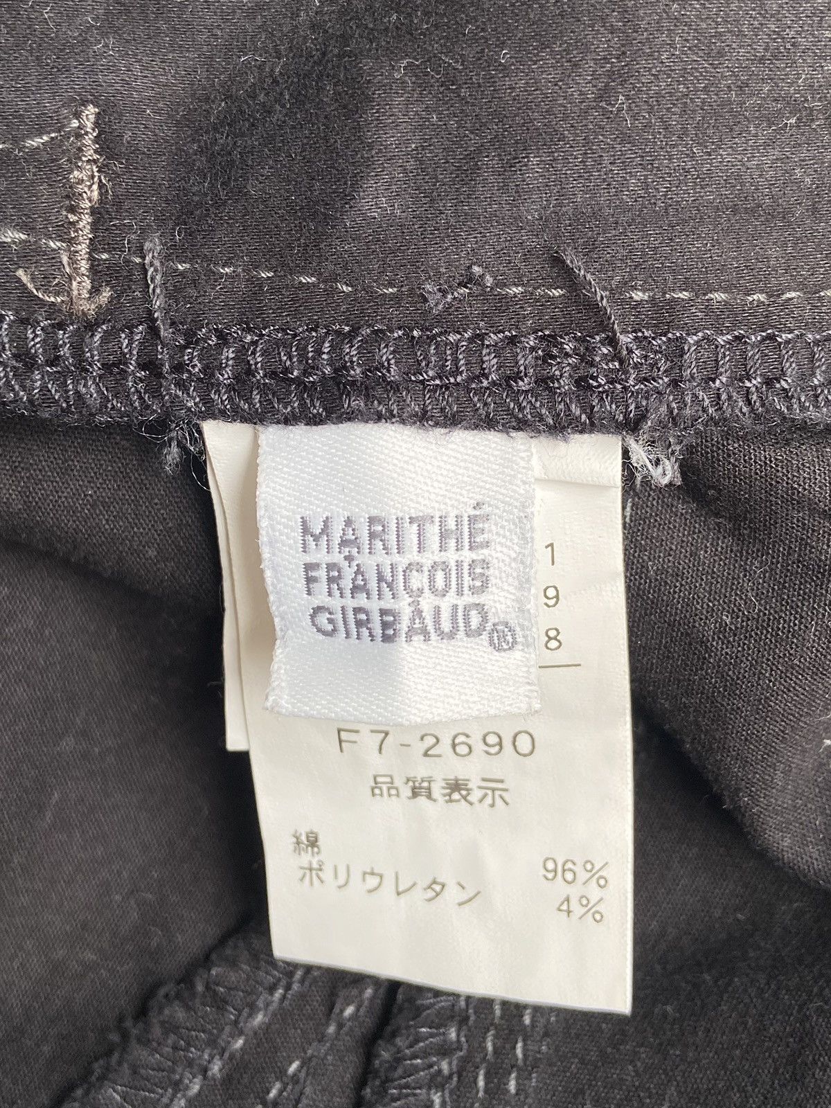 Marithe + Francois Girbaud MARITHE FRANCOIS GIRBAUD Black Pants Size US 27 - 15 Thumbnail