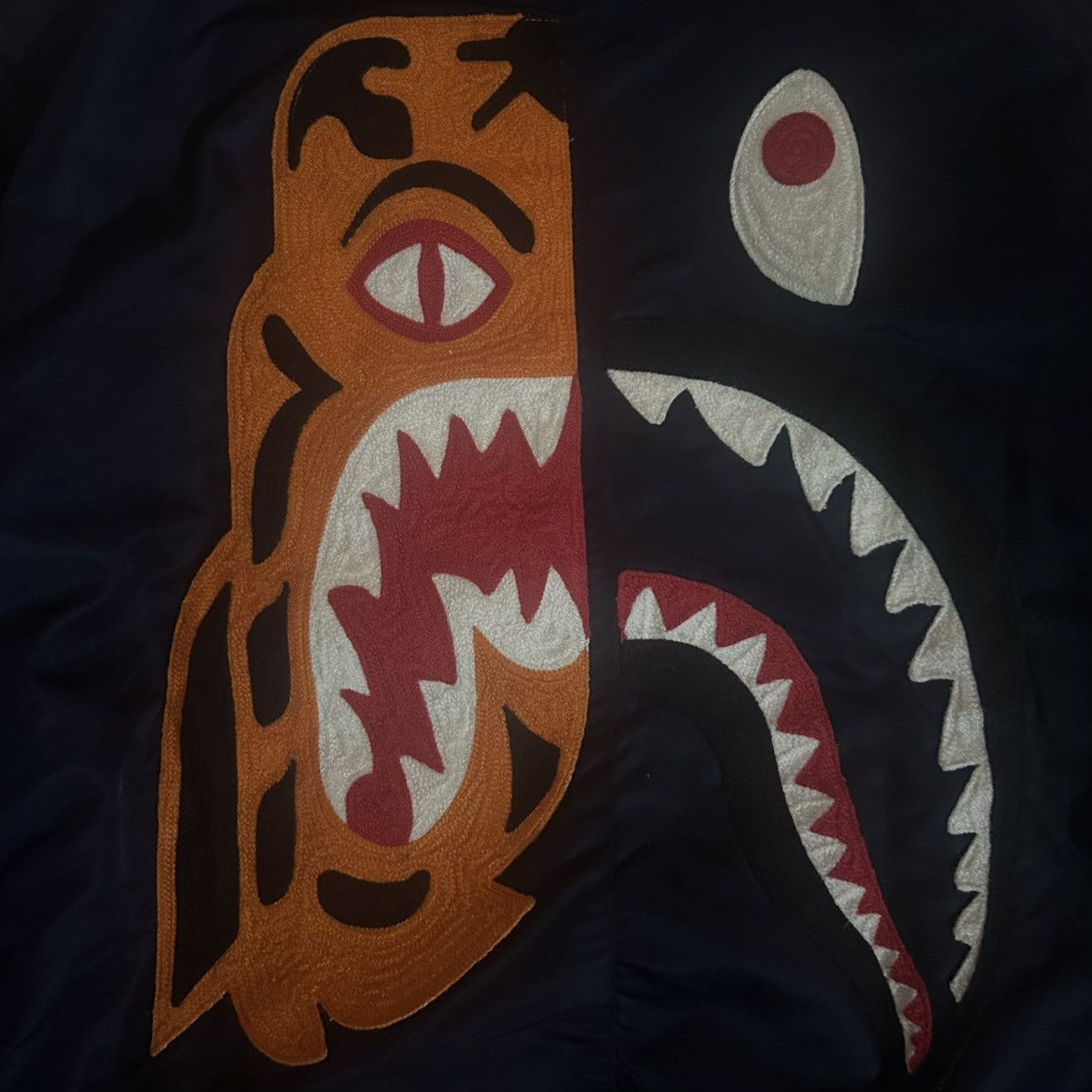 Bape Bape Shark Tiger MA1 Bomber Size US M / EU 48-50 / 2 - 4 Thumbnail