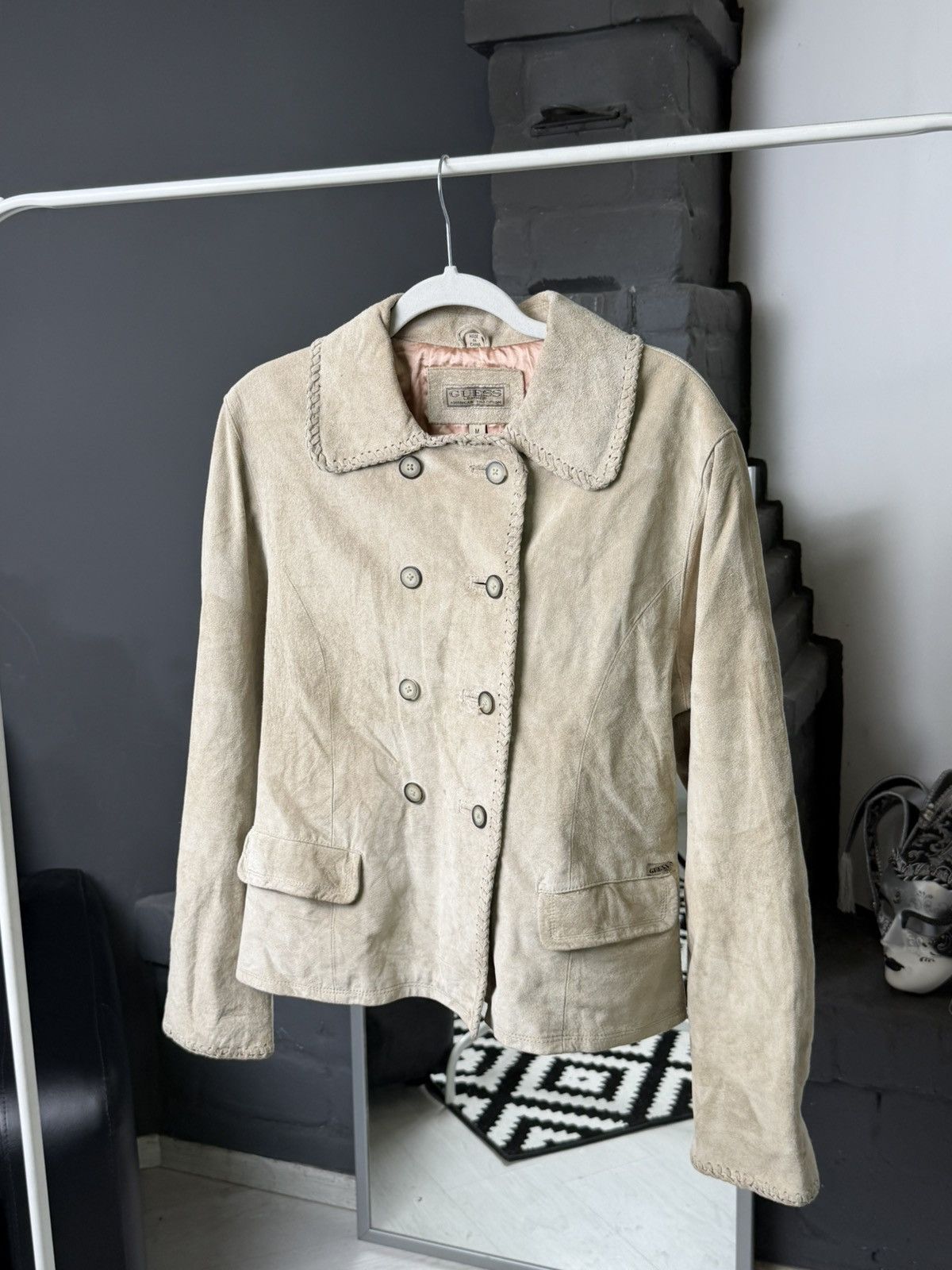 Guess Women’s Guess Jacket Y2K Vintage Leather Coat Napoleon Size M / US 6-8 / IT 42-44 - 1 Thumbnail