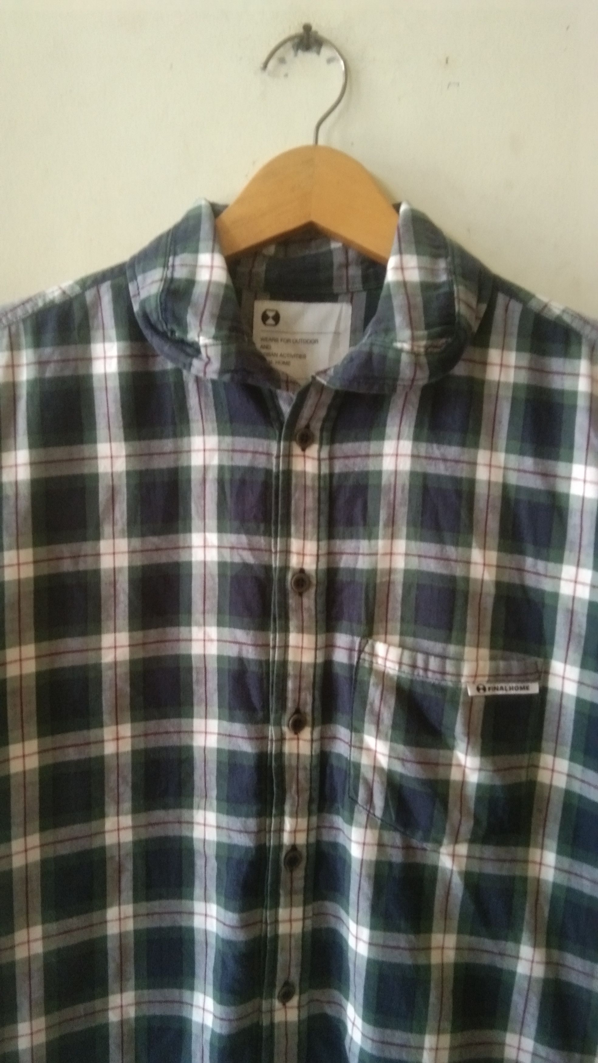 Final Home Final homme plaid shirt Size US M / EU 48-50 / 2 - 1 Thumbnail