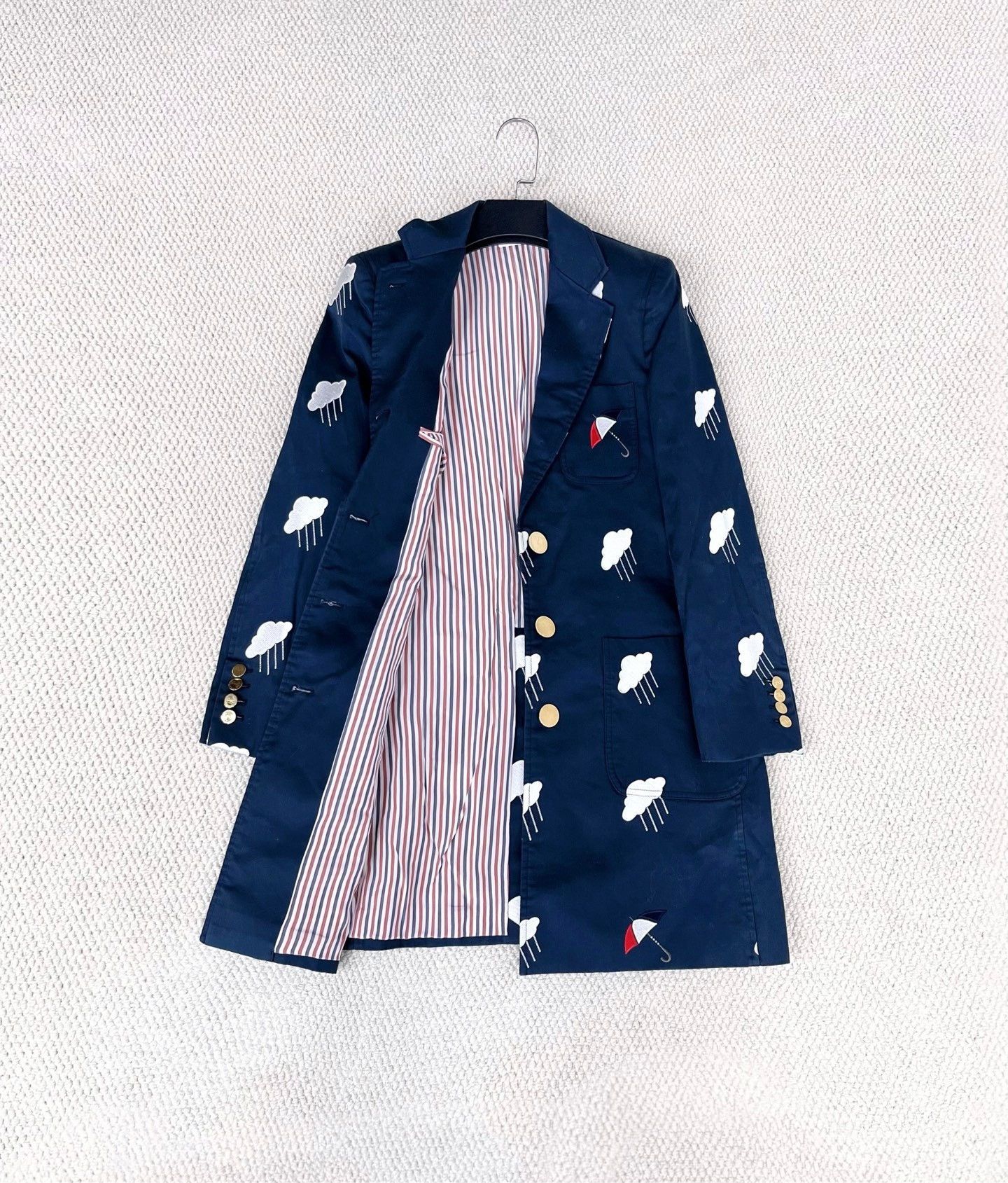 Thom Browne Thom Browne Navy Suit-Style Coat Size US XS / EU 42 / 0 - 8 Thumbnail