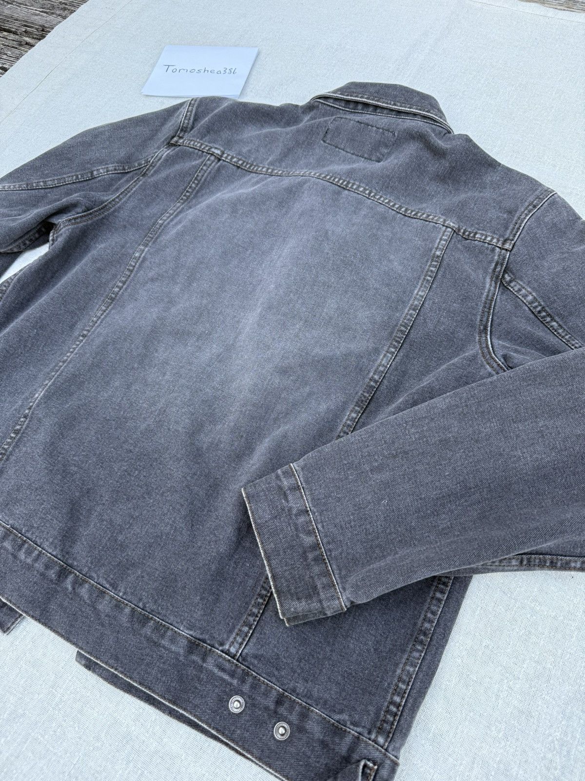 Kenneth Cole Washed Black Denim Jacket Size US L / EU 52-54 / 3 - 4 Thumbnail