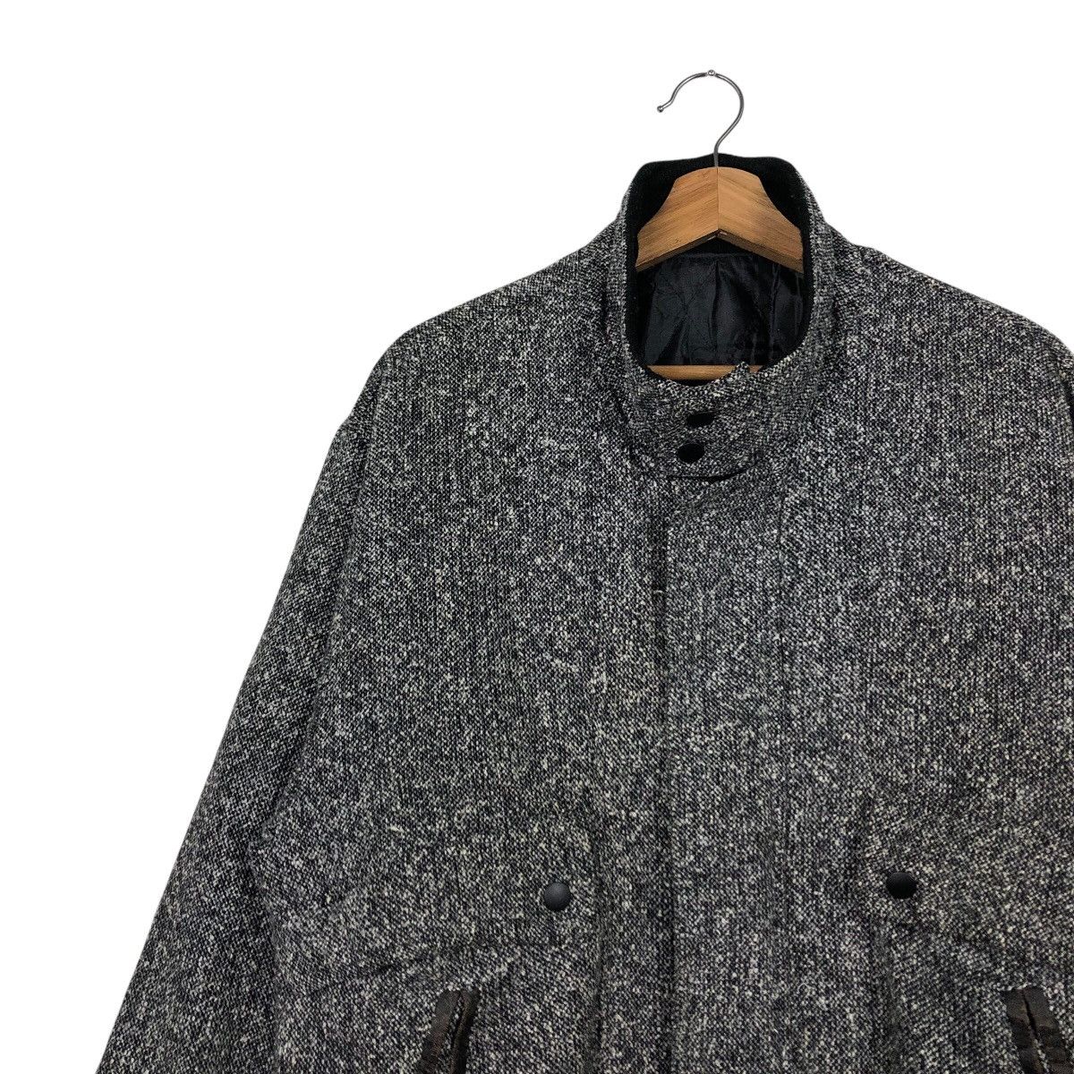 Japanese Brand Vintage Chunky Tweed Flight Jacket Rugged Workwear Aesthetic Size US M / EU 48-50 / 2 - 8 Thumbnail
