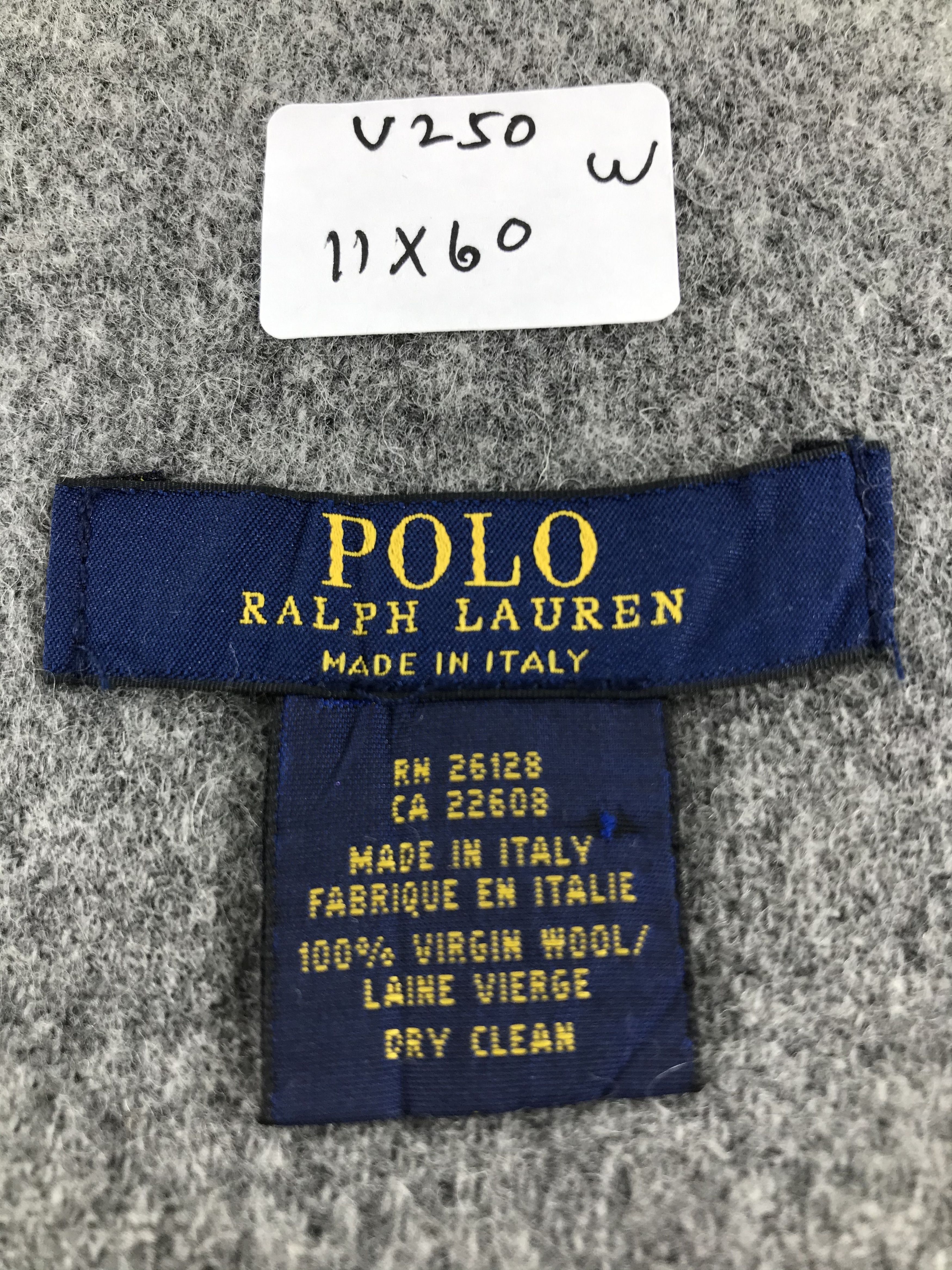 Polo Ralph Lauren Polo Ralph Lauren Made in Italy Wool Scarf Muffler V250 Size ONE SIZE - 5 Thumbnail
