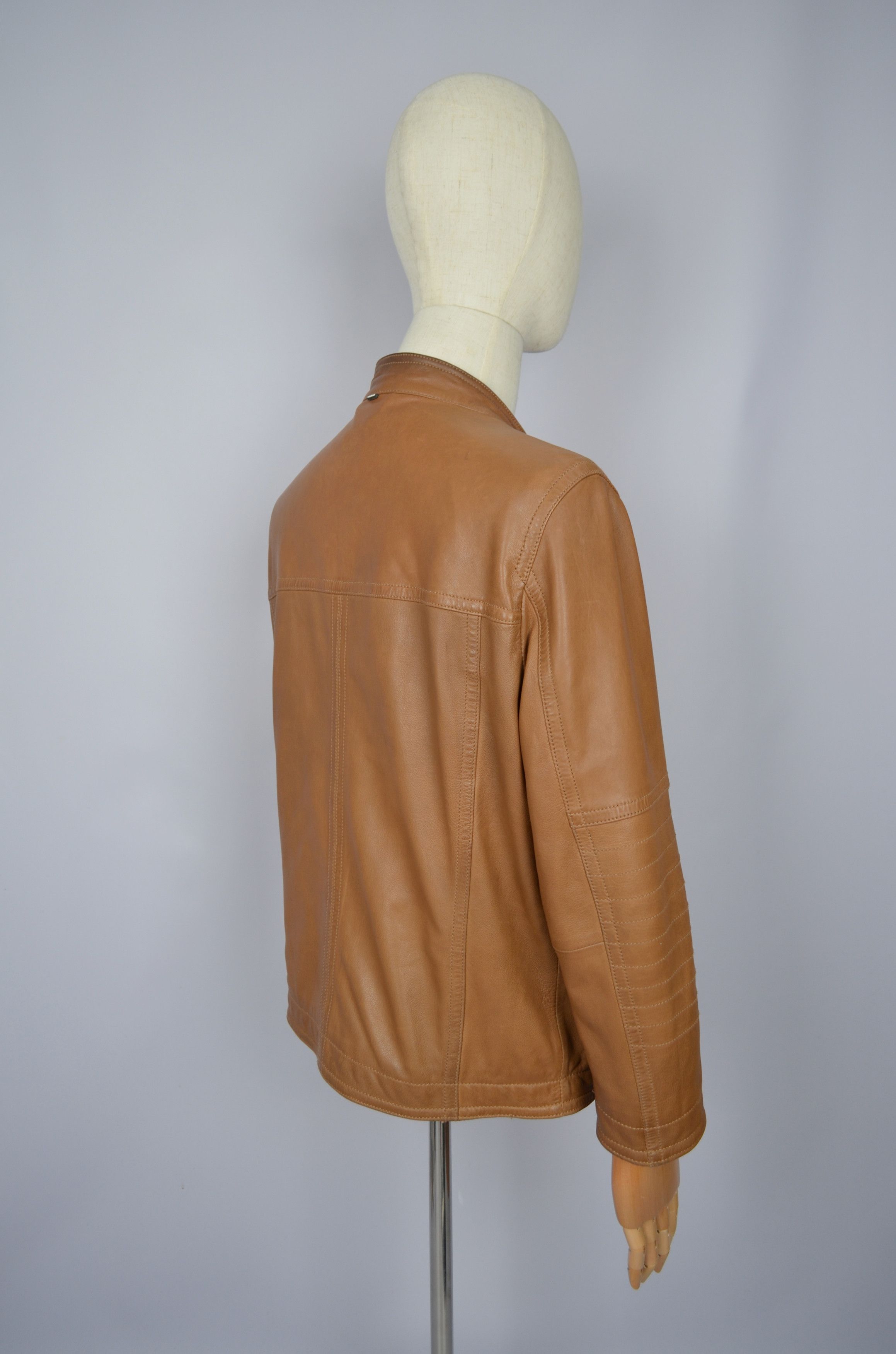 Designer × Strellson Strellson Leather Jacket Cognac Brown Size M Luxury VGC Size US M / EU 48-50 / 2 - 16 Thumbnail