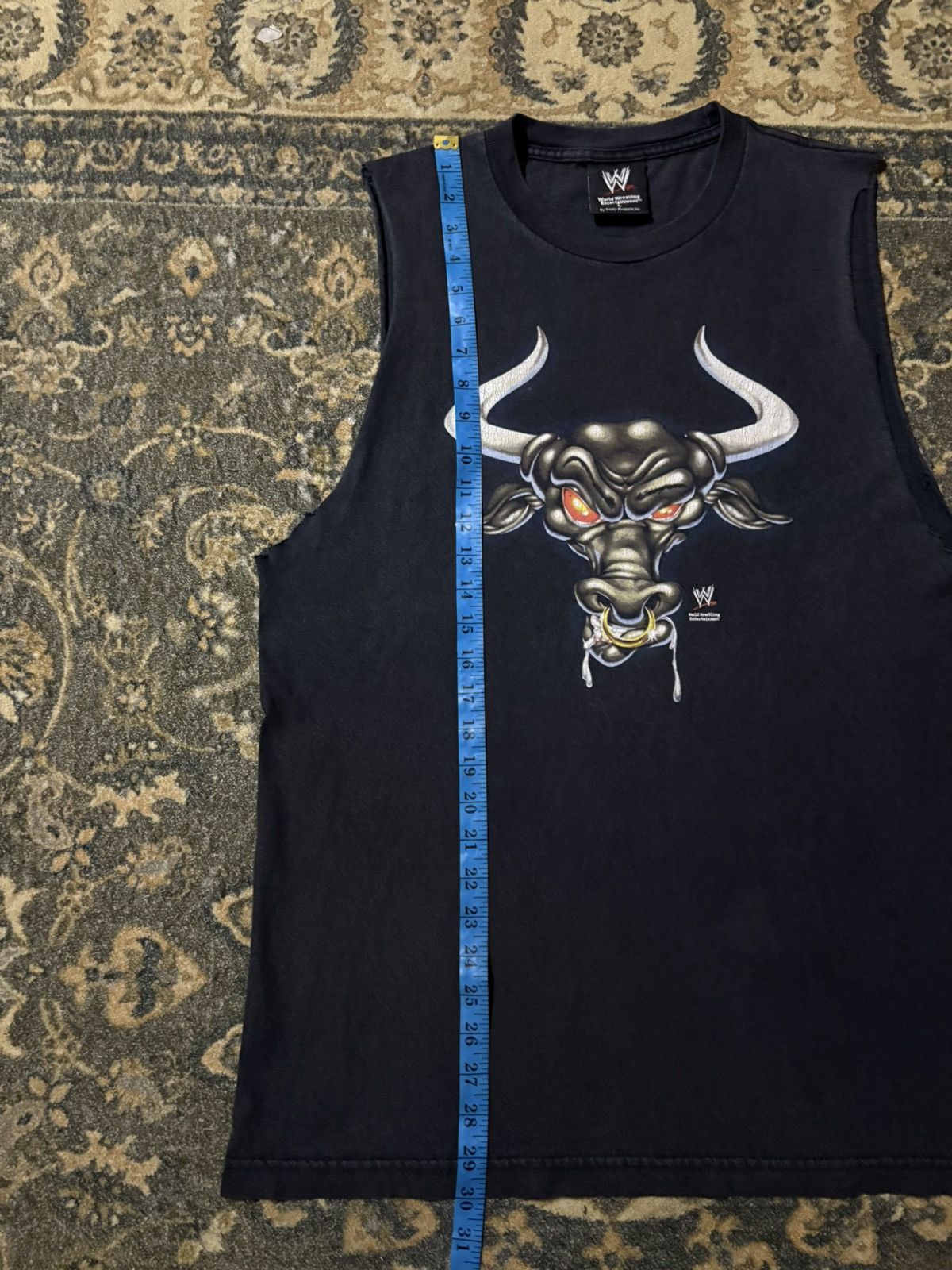 WWE 🔥RARE🔥🔥Vintage Y2k WWE The Rock Distressed Sleeveles Tee Size US L / EU 52-54 / 3 - 13 Thumbnail