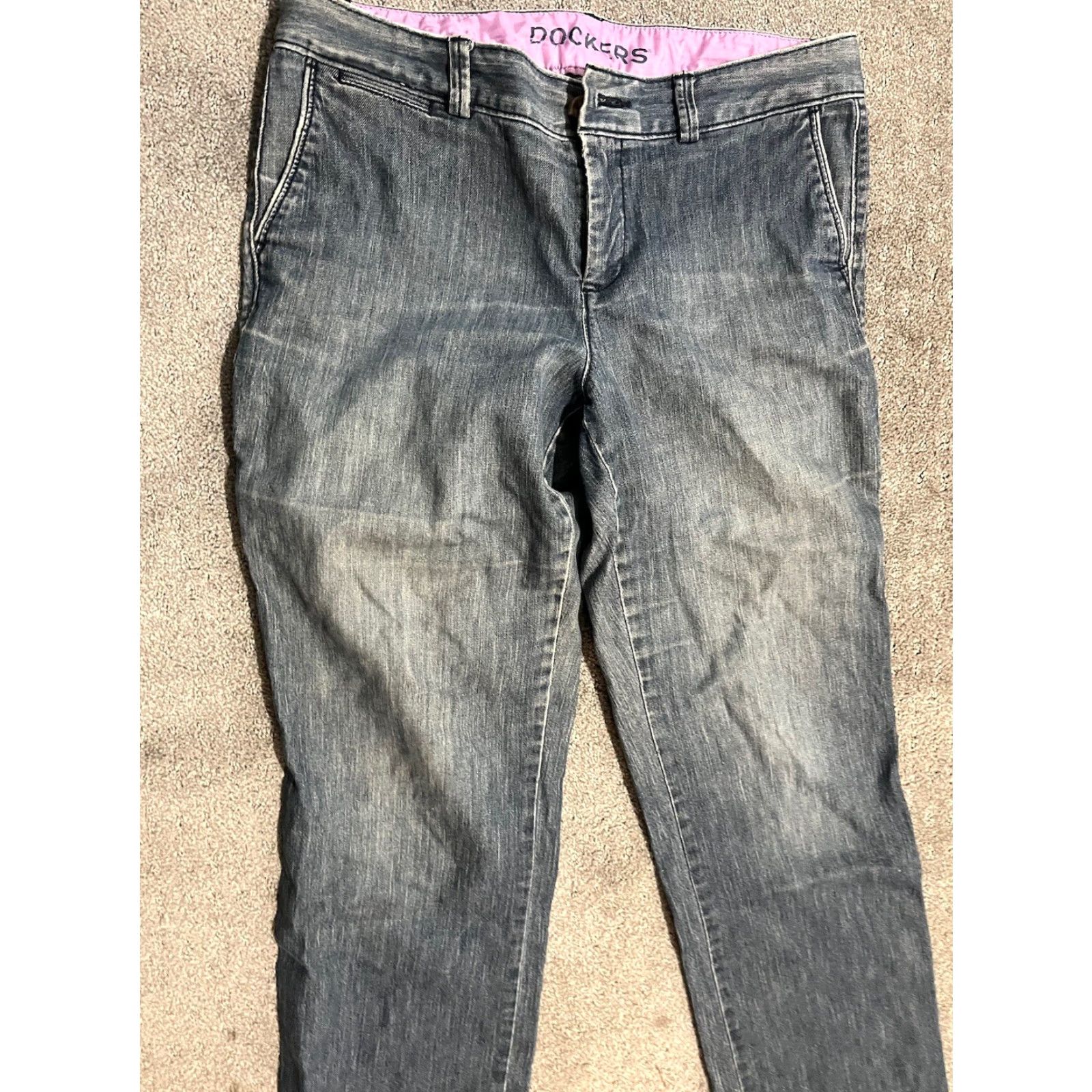 Dockers Dockers Jeans Women Blue 8 Mid Rise Straight Denim Pants Casual Size 8 Regular Size 30" / US 8 / IT 44 - 2 Thumbnail