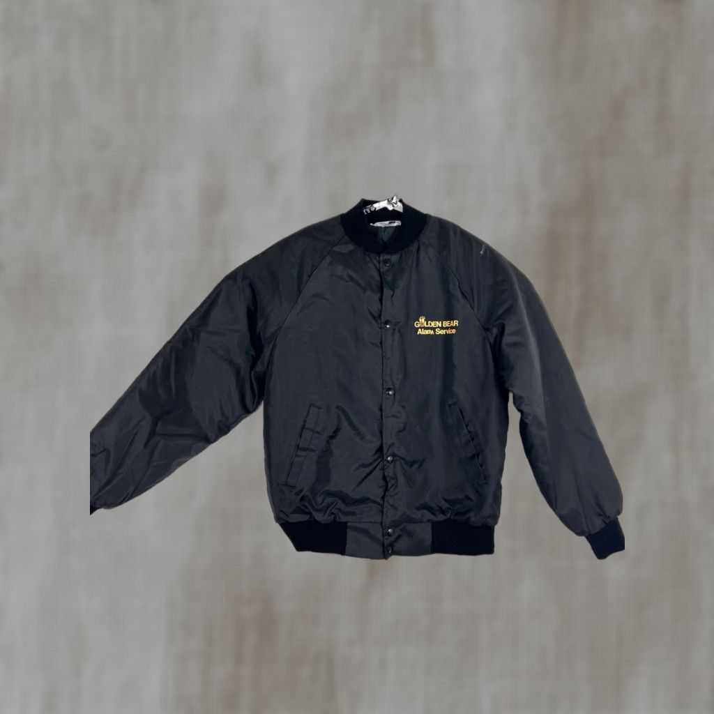 Vintage VINTAGE West Ark Bomber Jacket Mens M Black Race car Marysville Size US M / EU 48-50 / 2 - 1 Thumbnail