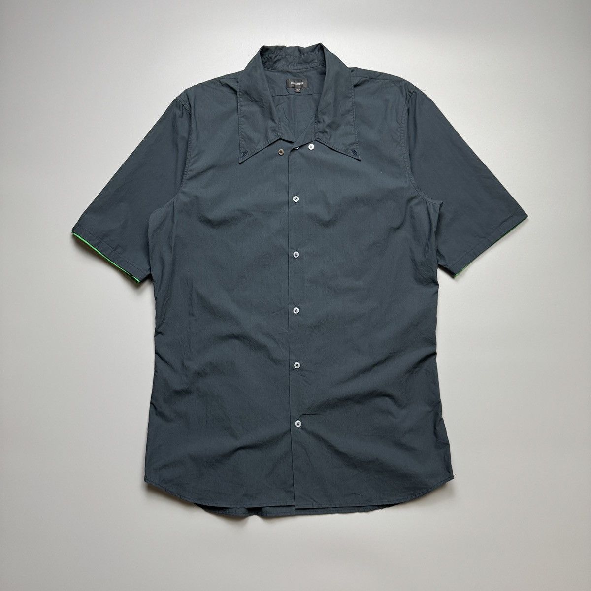 Jil Sander x Raf Simons - Green Arm Hole Button Down Polo