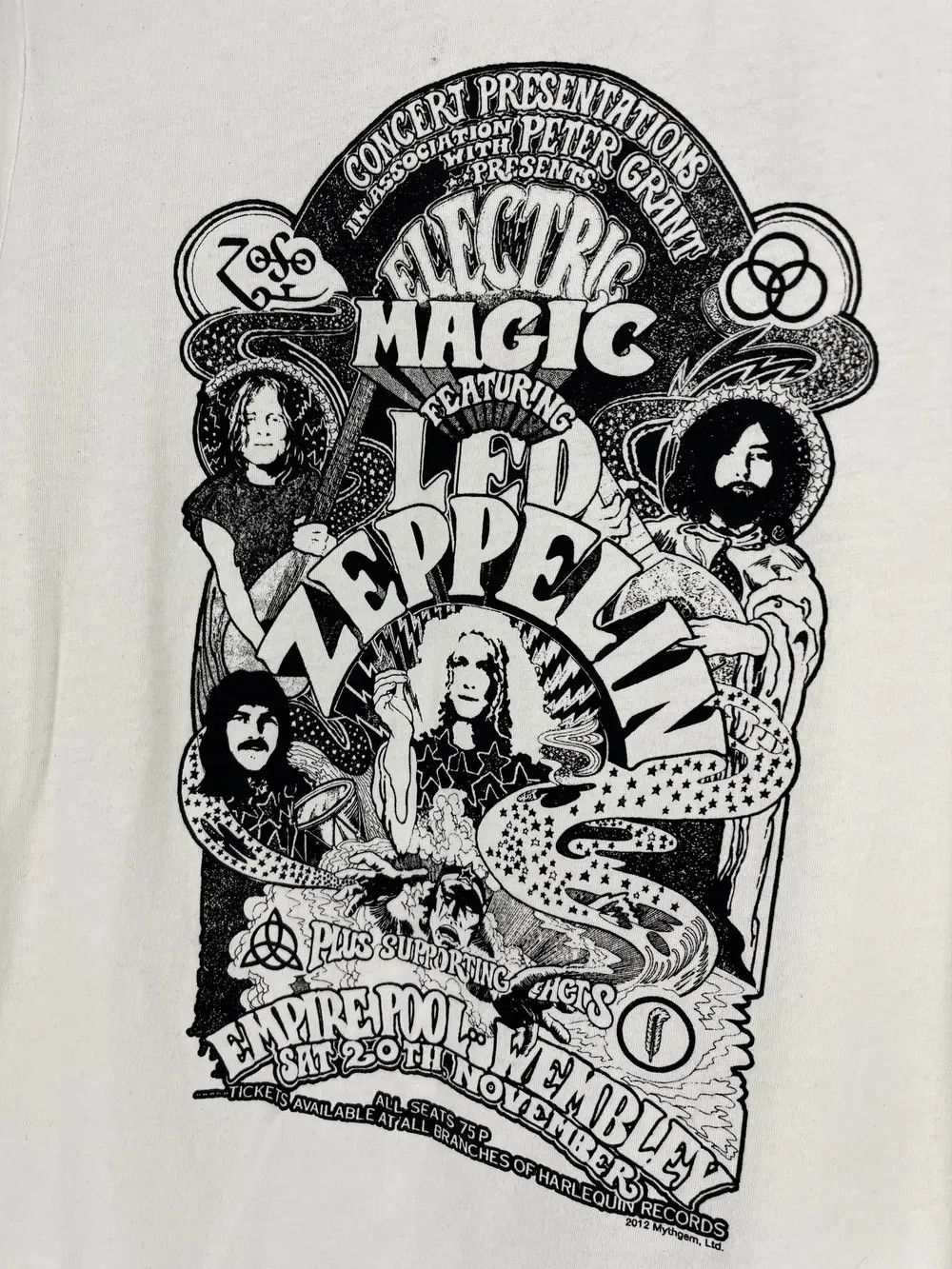 Band Tees Vintage Y2K Electric Magic Led Zeppelin Womens Tee Size US S / EU 44-46 / 1 - 7 Thumbnail