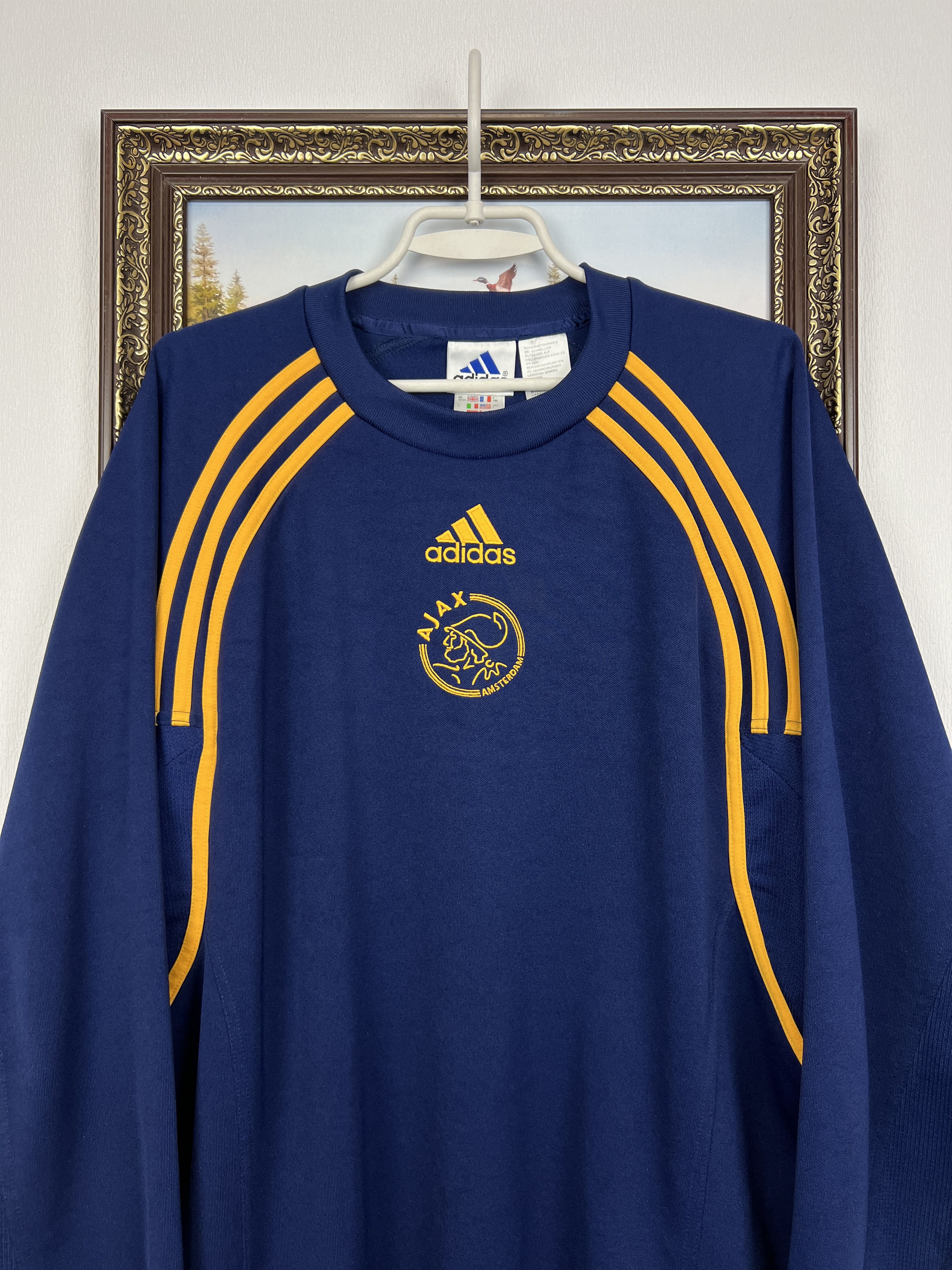 Adidas Vintage 90's Adidas Ajax Amsterdam Football Sweatshirt Size US L / EU 52-54 / 3 - 2 Thumbnail