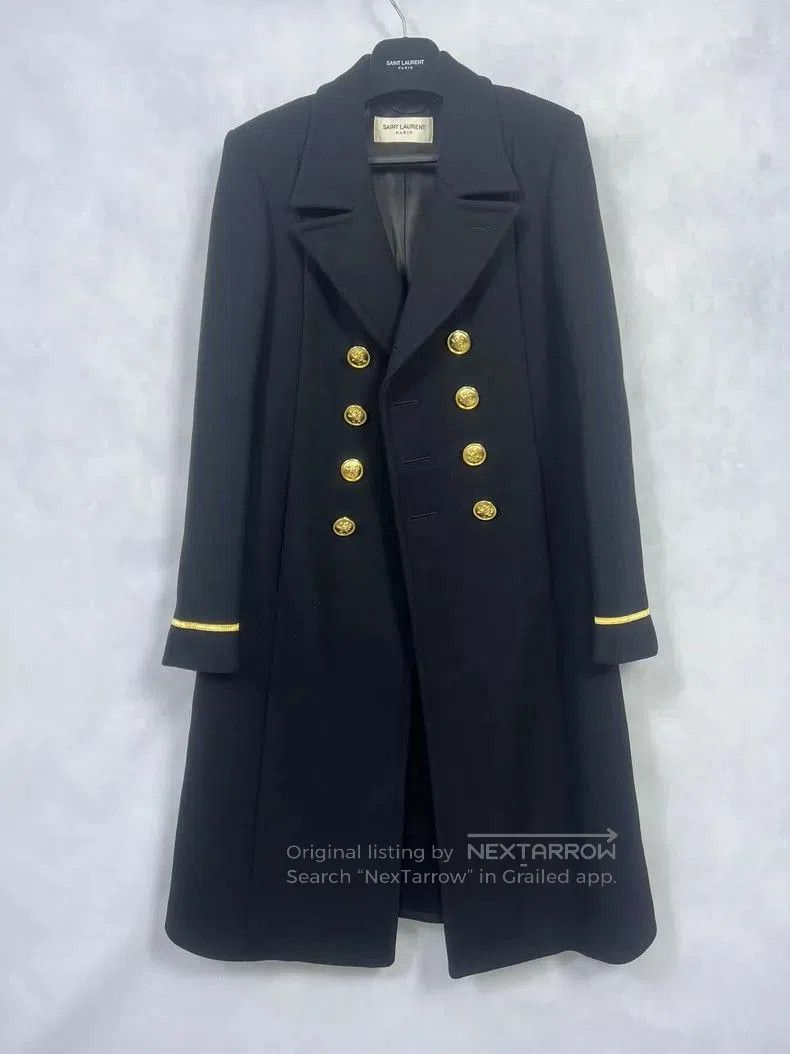 Saint Laurent Paris Saint Laurent Classic Golden Button Coat. Size US L / EU 52-54 / 3 - 1 Thumbnail