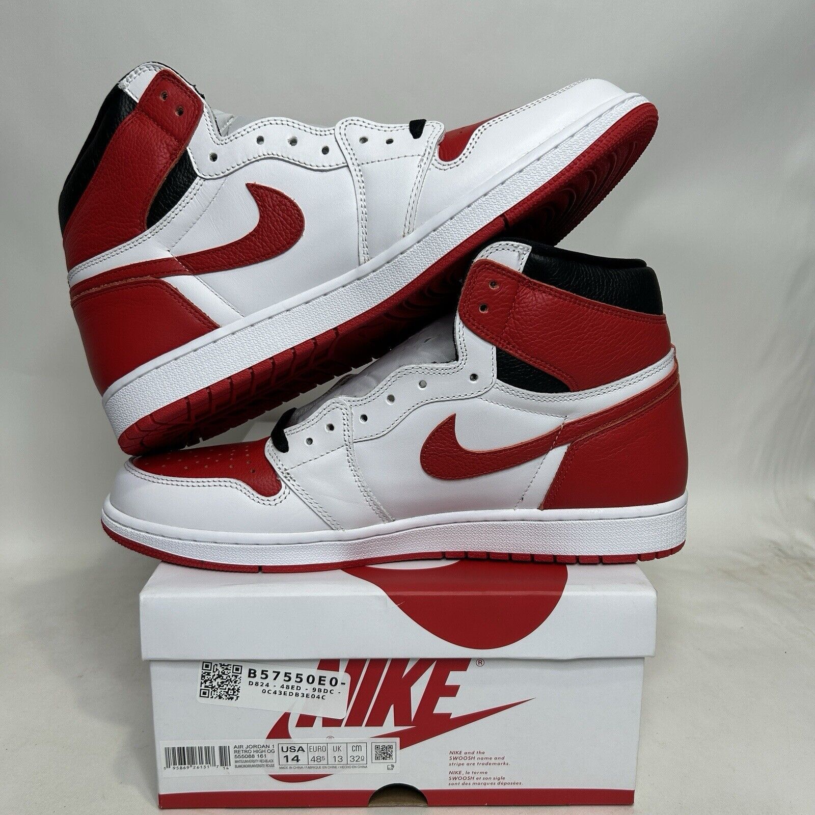 Nike Nike Air Jordan 1 High Retro OG “Heritage/Red White” 2024 Size US 14 / EU 47 - 3 Thumbnail