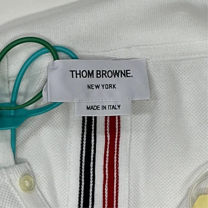 Thom Browne Thom Browne Classic Stripe Short Sleeve Polo Shirt -2507 Size US L / EU 52-54 / 3 - 8 Thumbnail