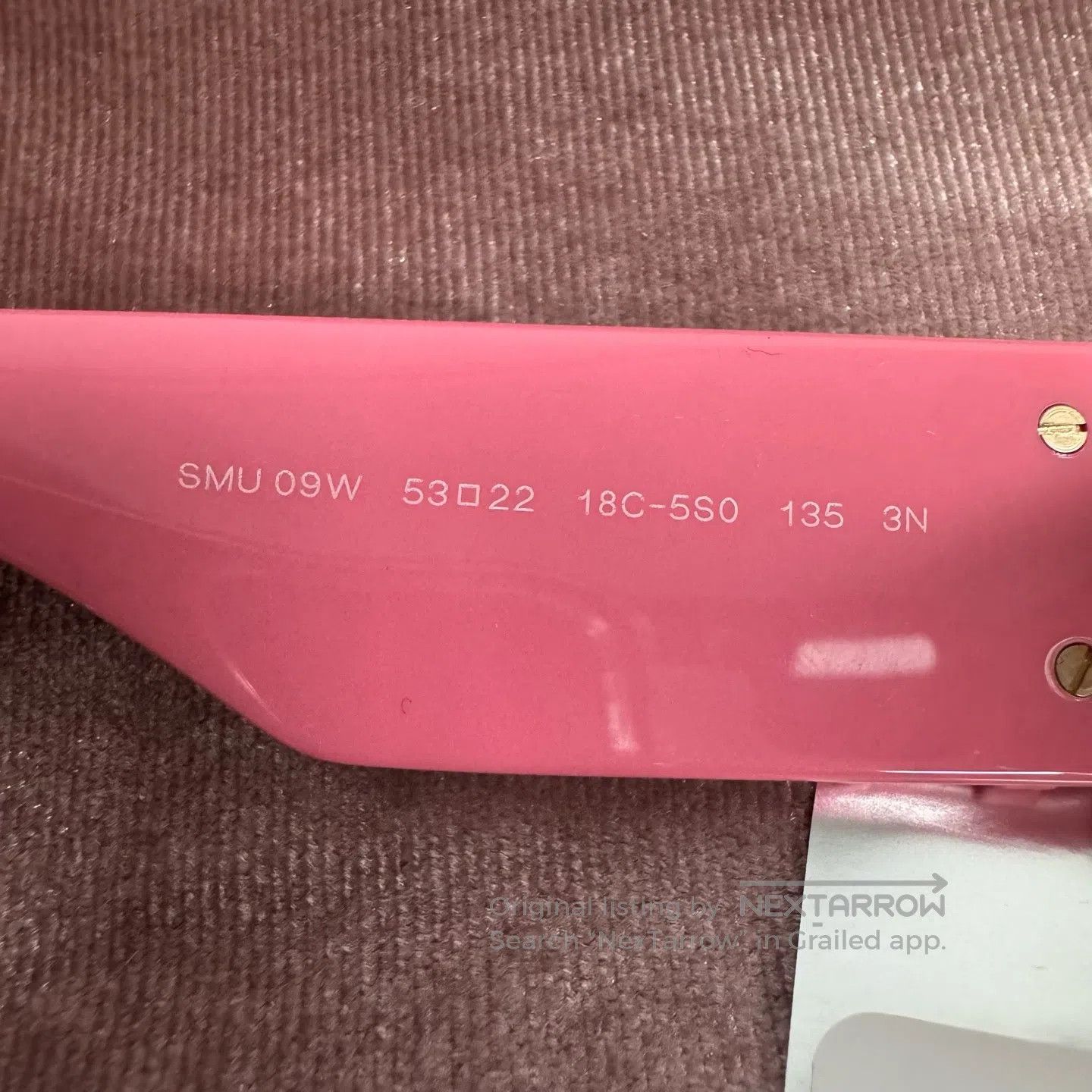 Miu Miu miu miu Pink square with lettered sunglasses| Size ONE SIZE - 6 Thumbnail