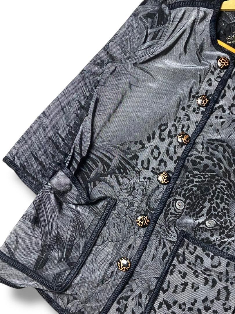 Japanese Brand Japanese Brand Animal Printed Buttoned Cardigan (154) Size XS / US 0-2 / IT 36-38 - 4 Thumbnail