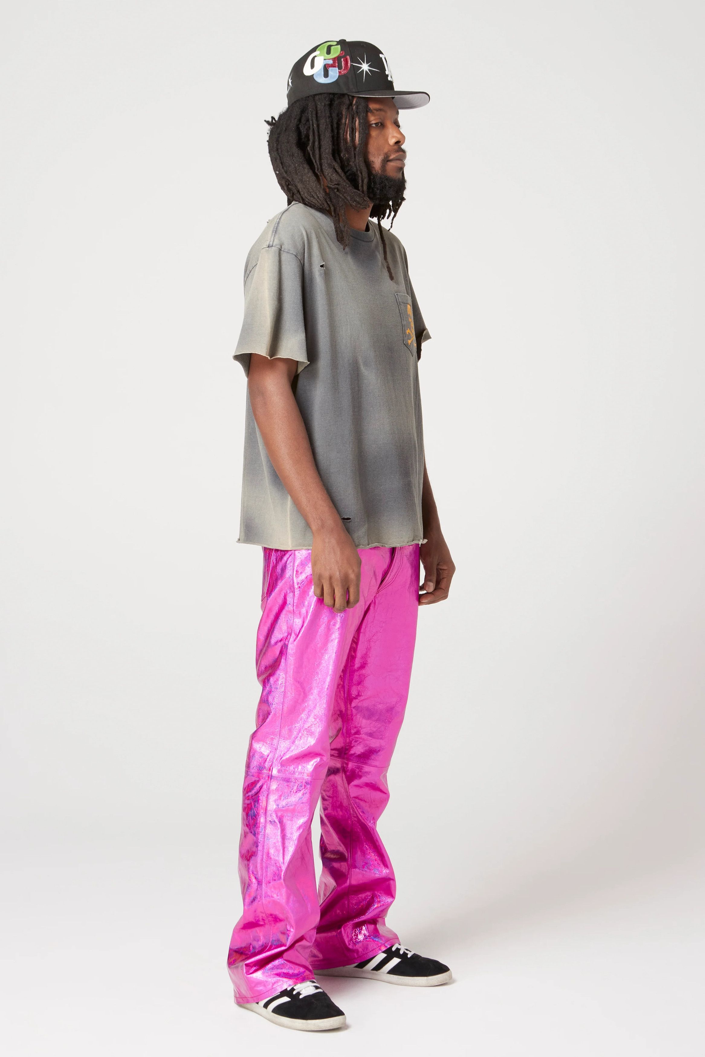 o1mle0725 Zip T-Shirt in Black Menswear