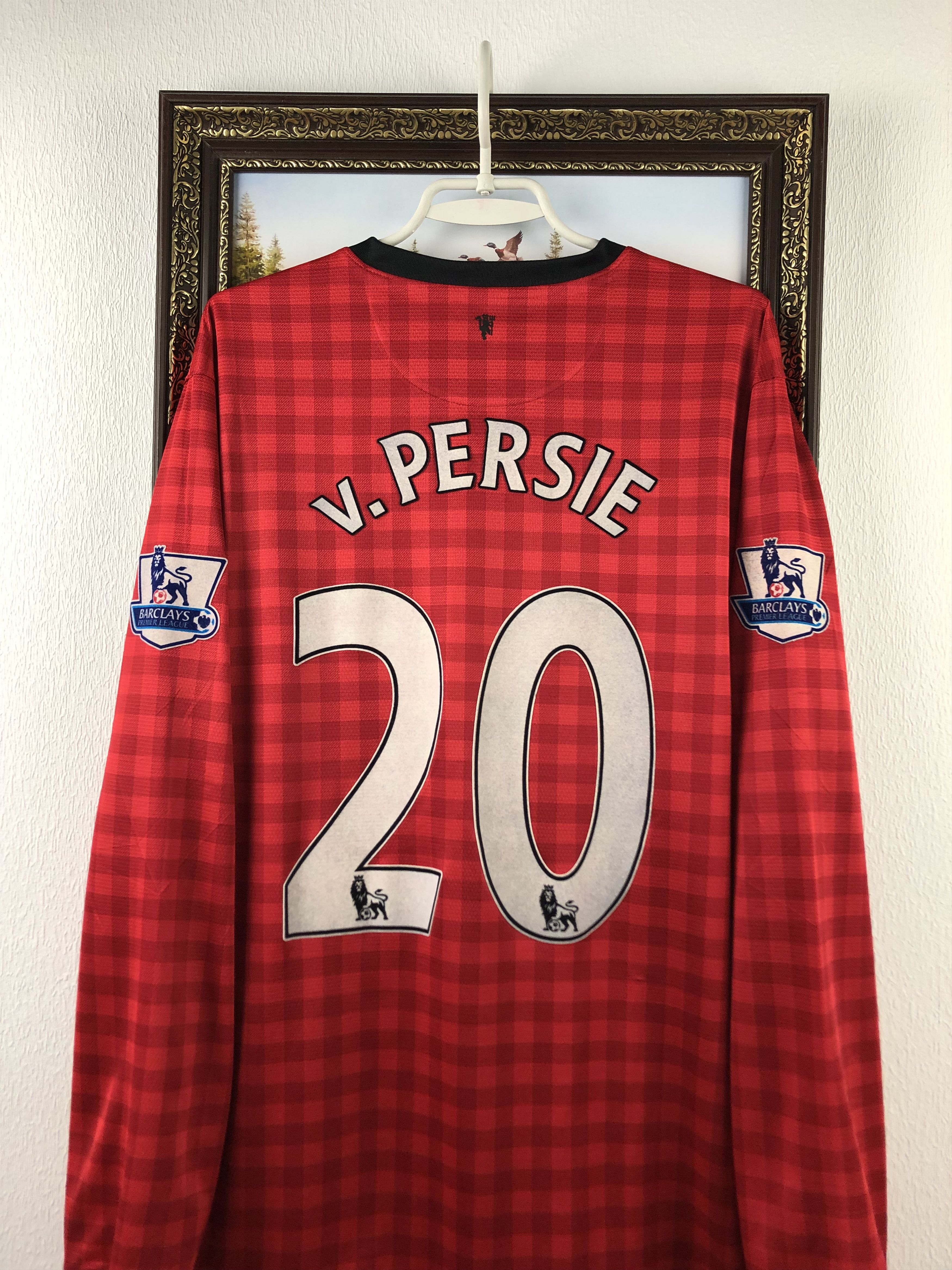 Nike Manchester United shirt 2012 Soccer #20 v. Persie Jersey Size US XL / EU 56 / 4 - 2 Thumbnail