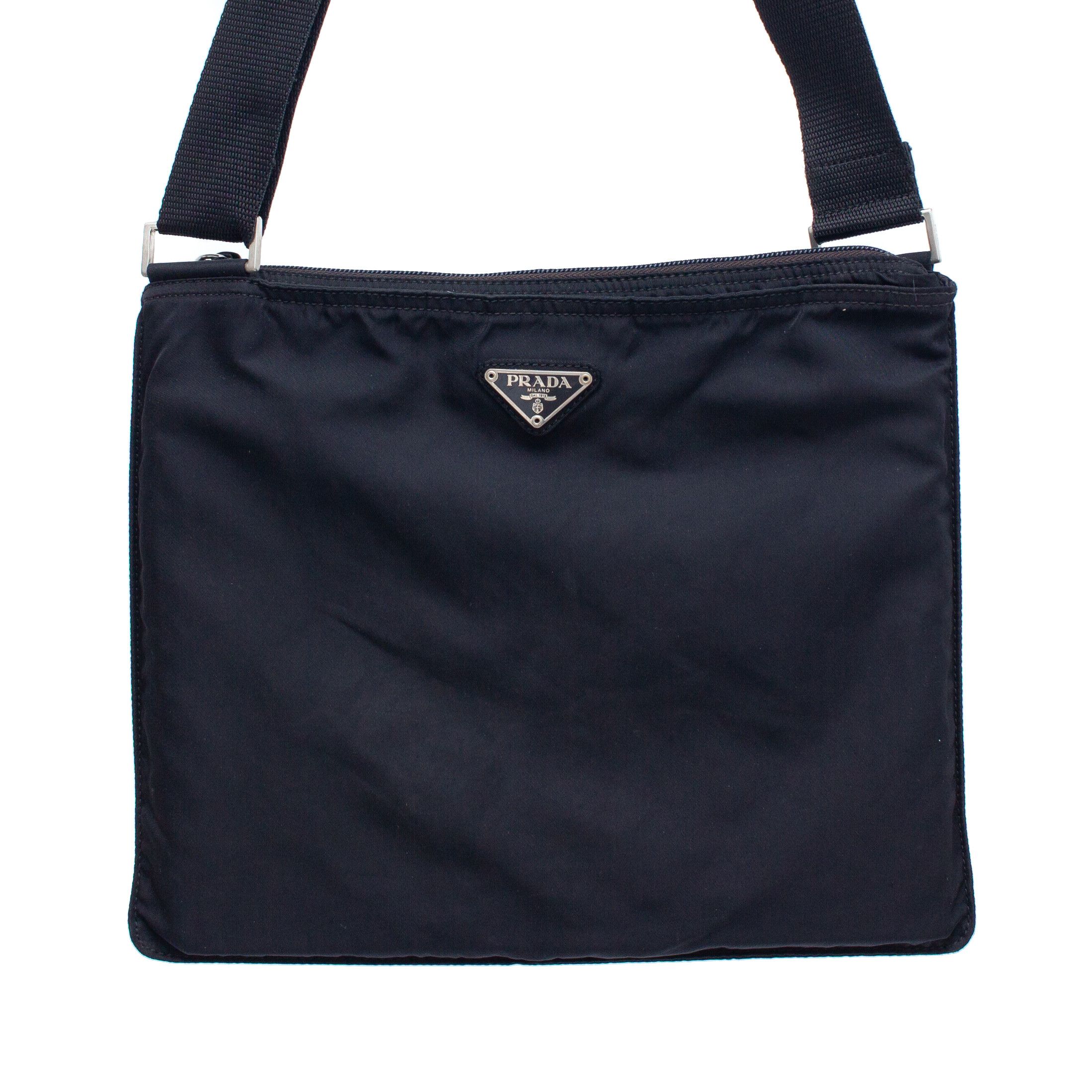 Prada 1.5k$ Prada Black Nylon Crossbody Tessuto Bag Size ONE SIZE - 2 Thumbnail