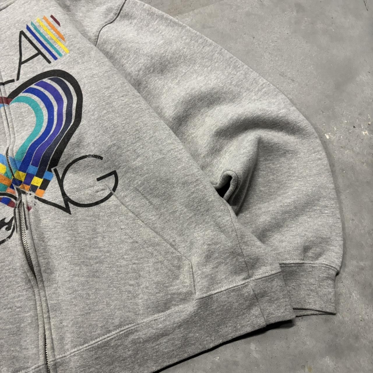 Billabong × Vintage Crazy Vintage Y2K/2000s Cute Billabong Heart Surf Zip Up Hoodie! Size L / US 10 / IT 46 - 4 Thumbnail