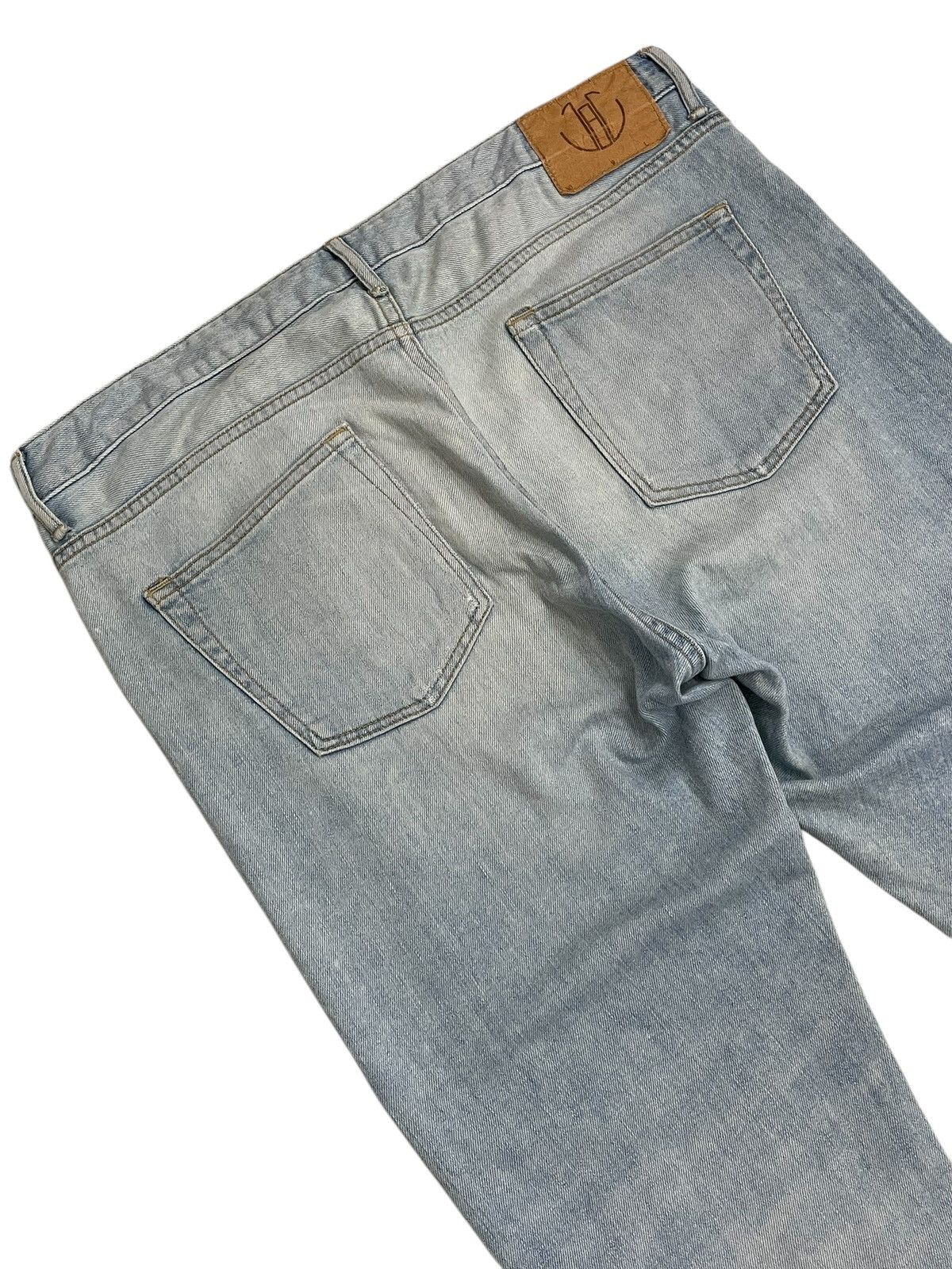 Japan Blue × Japanese Brand Japan Blue Stretch Denim Knotwood Bug Indigo Distress Design Size US 34 / EU 50 - 13 Thumbnail