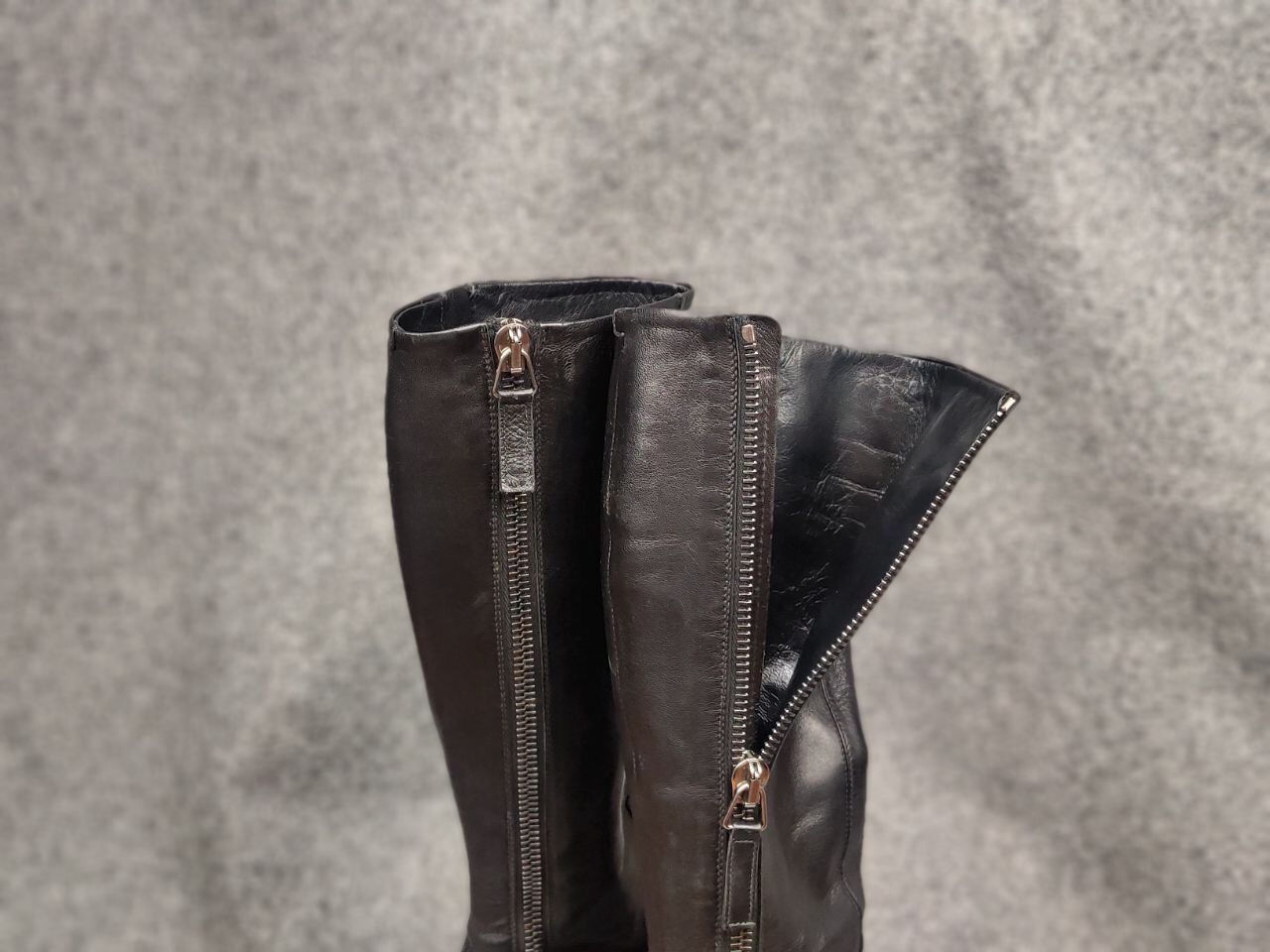 RoccoP Rocco P. Hand Made Torre Saw Patrisio Leather Zip Boots Size US 6 / IT 36 - 11 Thumbnail