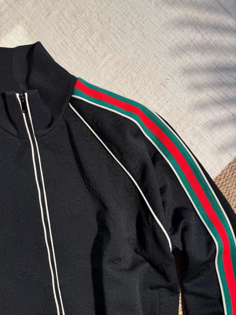 Gucci Gucci Size 3XL Classic dark pattern full-print LOGO green Size US XXL / EU 58 / 5 - 5 Thumbnail