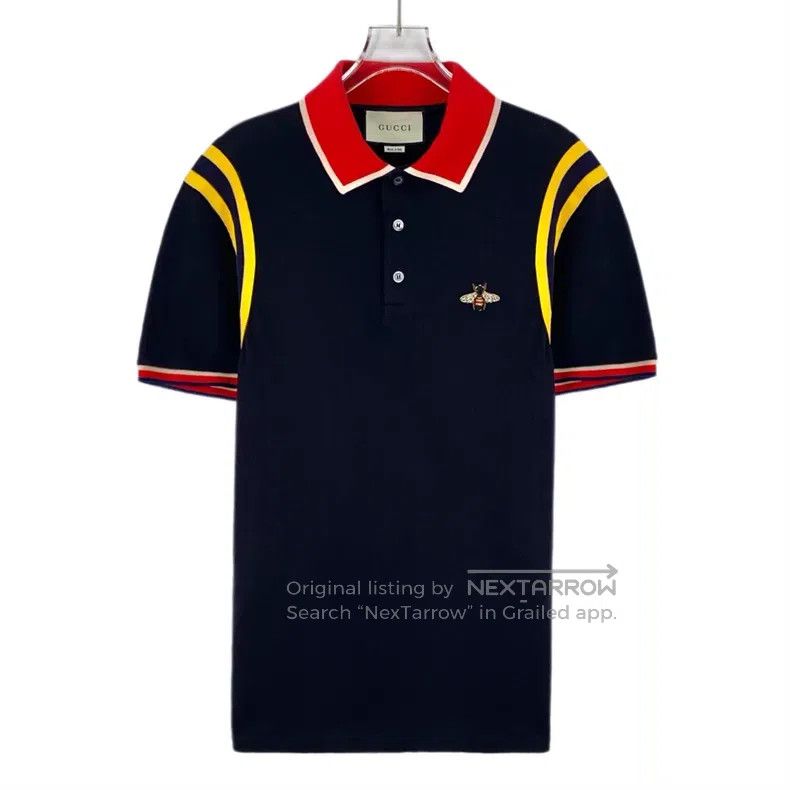 Gucci Gucci Colour-matched cotton bee embroidery cotton lapel si Size US L / EU 52-54 / 3 - 1 Thumbnail