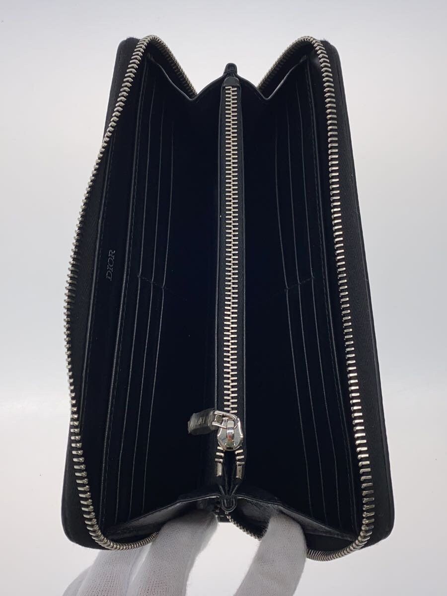 Dior Dior Saddle Leather Long Zip Wallet Black Size ONE SIZE - 4 Thumbnail