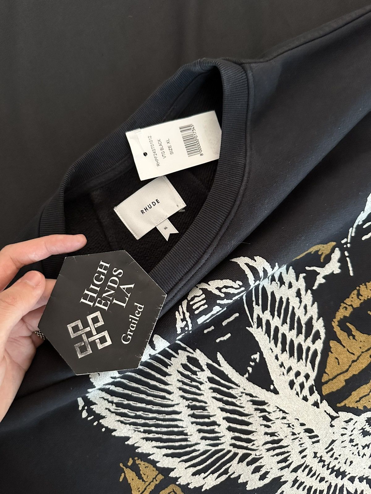 Rhude Rhude Pennant Flag Crewneck Size US XL / EU 56 / 4 - 6 Thumbnail