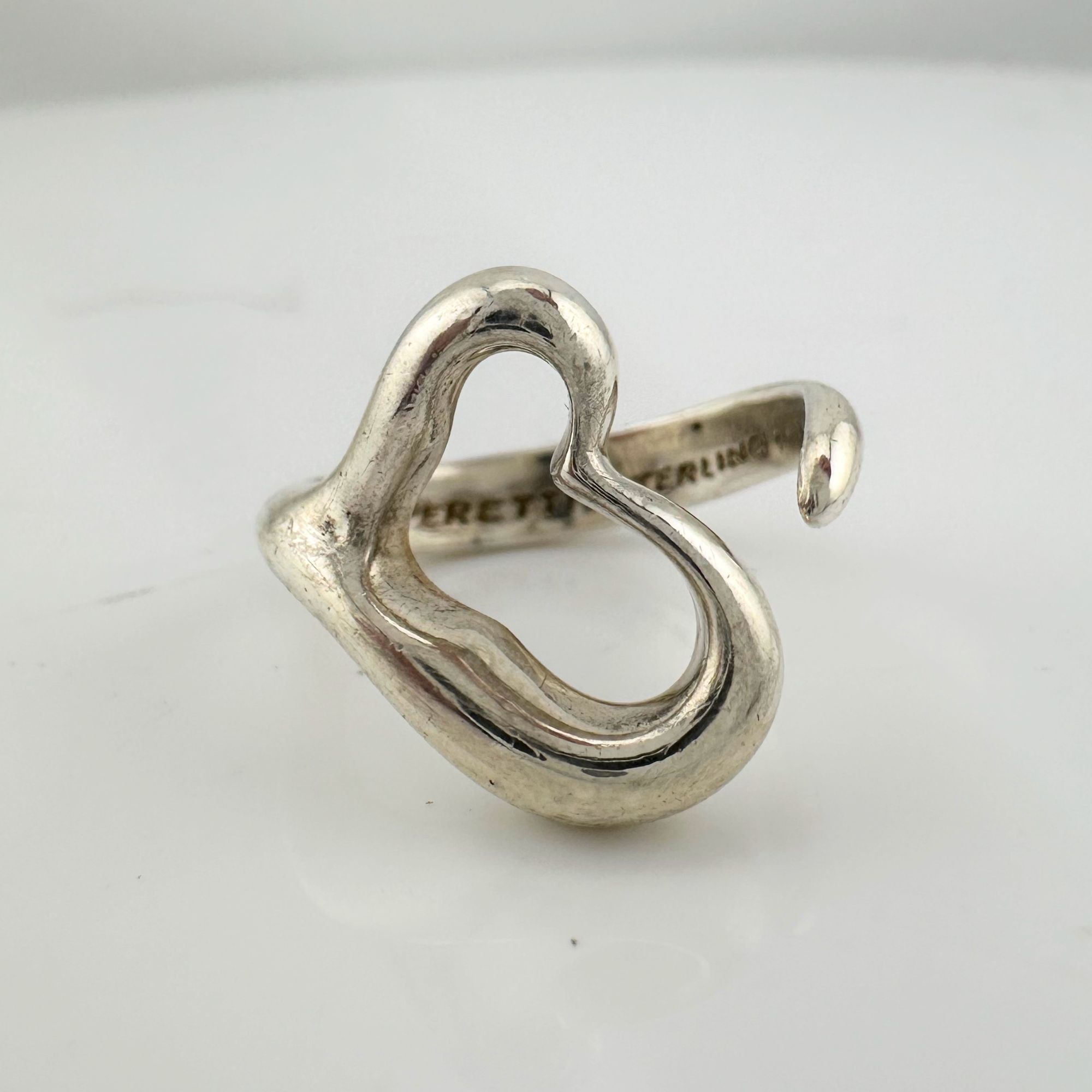 Tiffany & Co. Tiffany & Co Open Heart Ring - Sterling Silver - Size 5.5 Size ONE SIZE - 7 Thumbnail