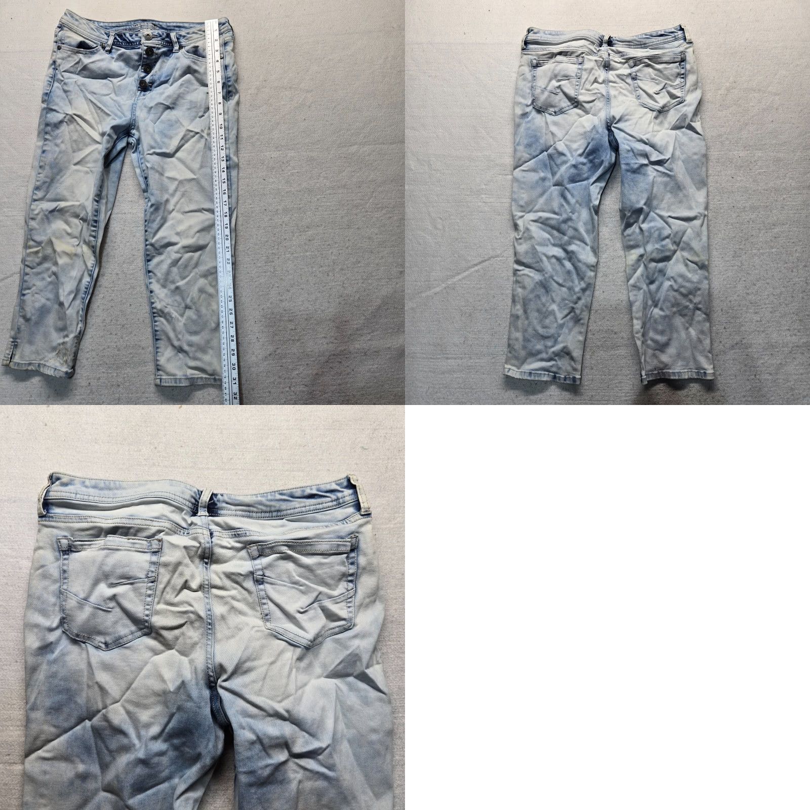 Vintage VINTAGE Maurices Jeans Cropped Light Wash Denim Pants Women's Size 11 Pockets Size 32" / US 10 / IT 46 - 8 Thumbnail