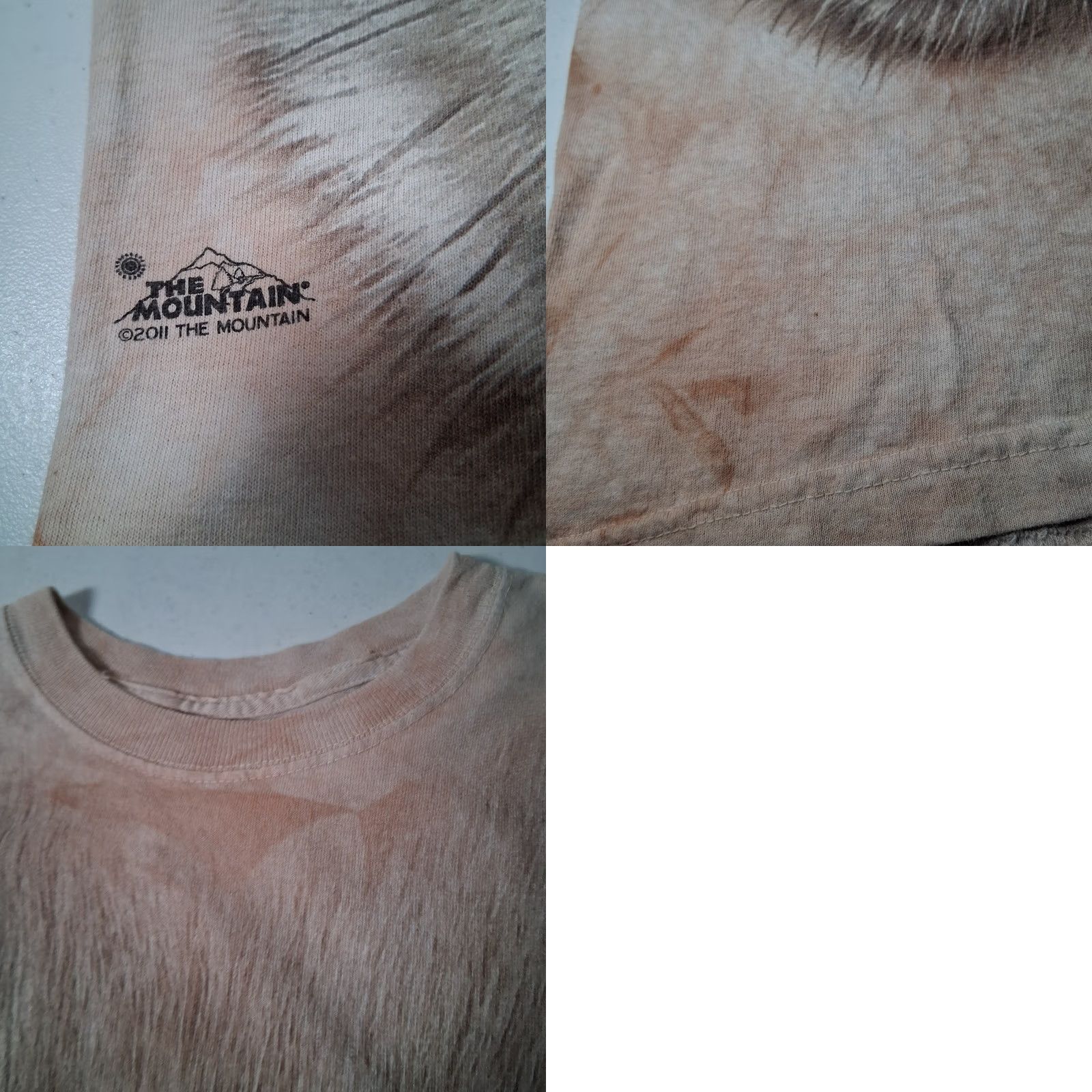 The Mountain VINTAGE The Mountain Bunny Rabbit Face Shirt T-Shirt Medium Beige Tie Dye Graphic Men Size US M / EU 48-50 / 2 - 8 Thumbnail