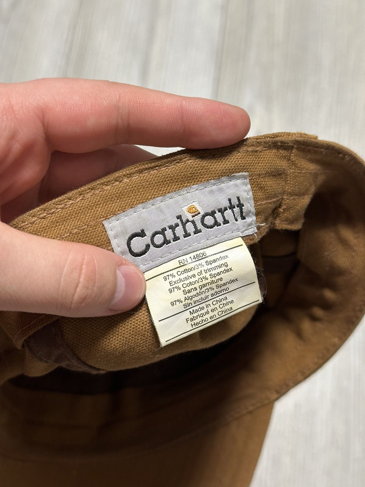 Other Carhartt Logo Flannel Baseball Cap Hat Plaid Y2K Streetwear Size ONE SIZE - 4 Thumbnail