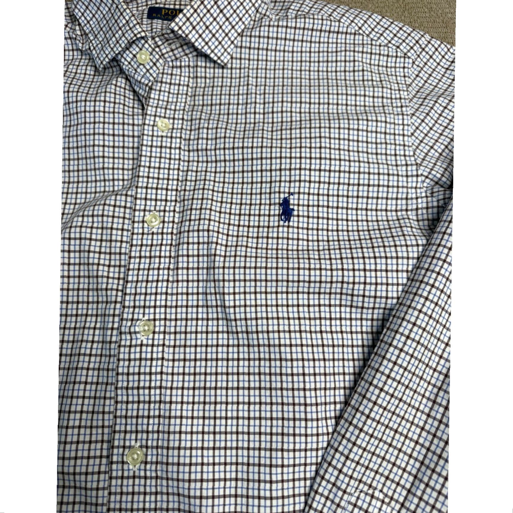 Polo Ralph Lauren Polo Ralph Lauren Mens Long Sleeve Button Down Plaid Checkered Shirt Large Blue Regular L Shirt Mens Size US L / EU 52-54 / 3 - 4 Thumbnail