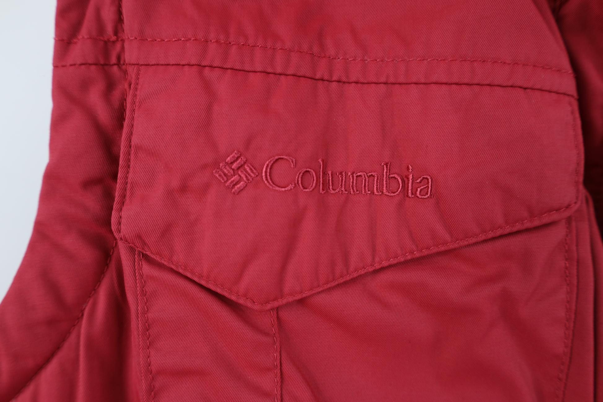 Columbia Vintage Y2K Columbia Star Duck Down Puffer Vest Jacket Red Size S / US 4 / IT 40 - 7 Thumbnail
