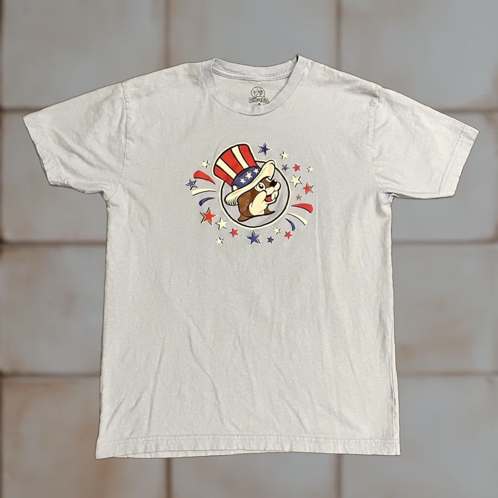 Vintage Buc-ee's Shirt Adult Small Gray Patriotic USA Fourth of July Tee Size US S / EU 44-46 / 1 - 1 Thumbnail