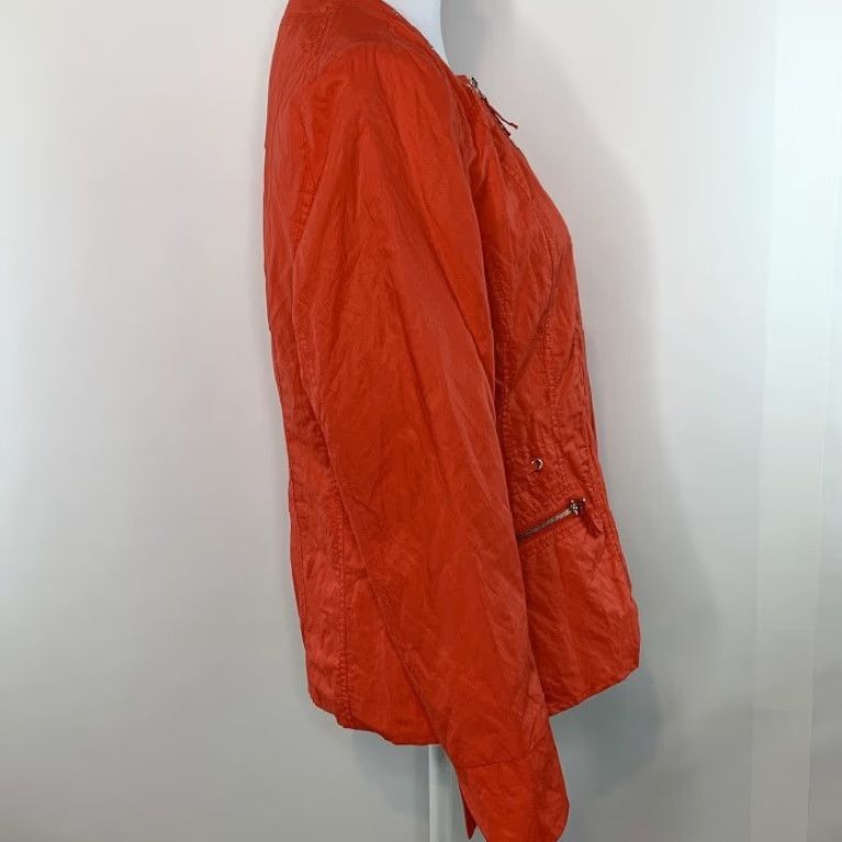Laura Ashley LAURA ASHLEY Jacket Womens Casual Full Zip Front Zip Pockets Lined Size S Red/Orange Size S / US 4 / IT 40 - 3 Thumbnail
