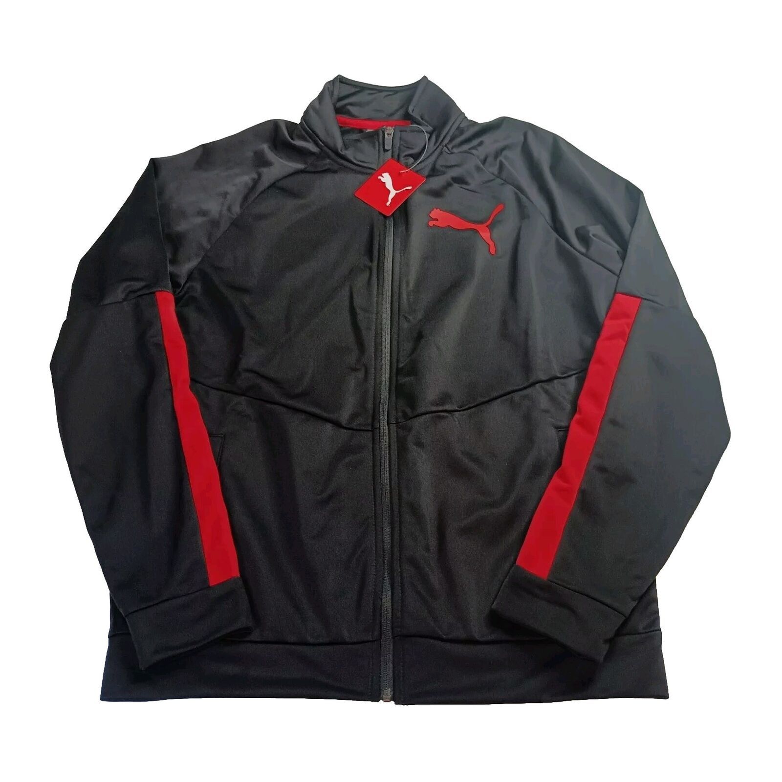 Puma Puma Track Jacket Men's M Black Full Zip Pockets Athletic Size US M / EU 48-50 / 2 - 1 Thumbnail