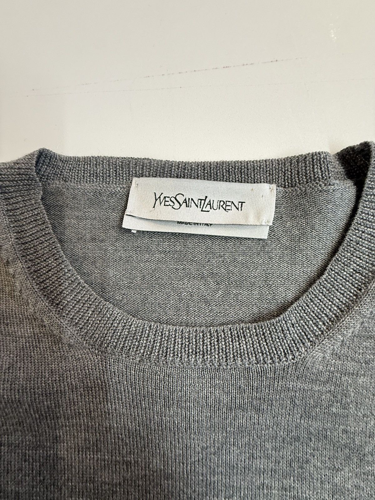 Yves Saint Laurent Vintage YSL Virgin Wool Crewneck Sweater-Oversized Dolman Size M / US 6-8 / IT 42-44 - 4 Thumbnail