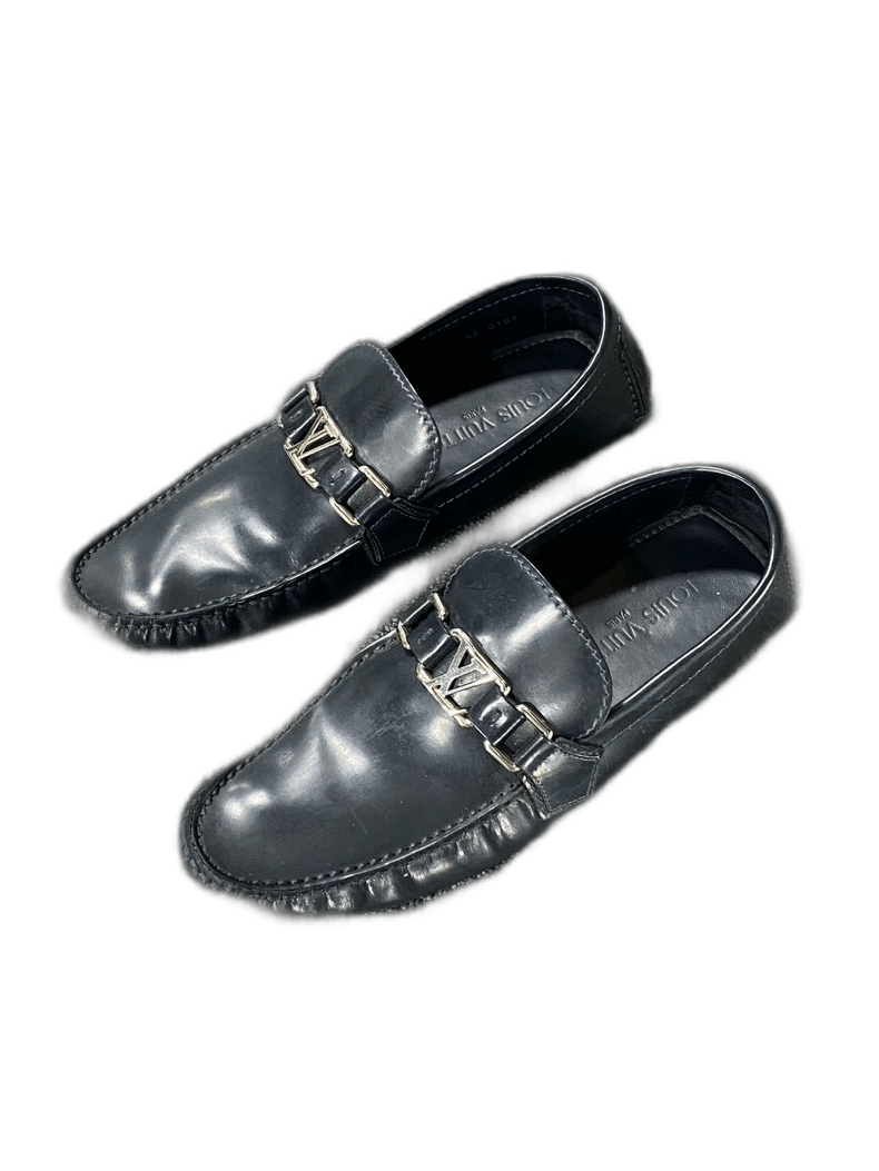 Louis Vuitton Louis Vuitton Metal Logo Loafers-yf Size US 10 / EU 43 - 1 Thumbnail