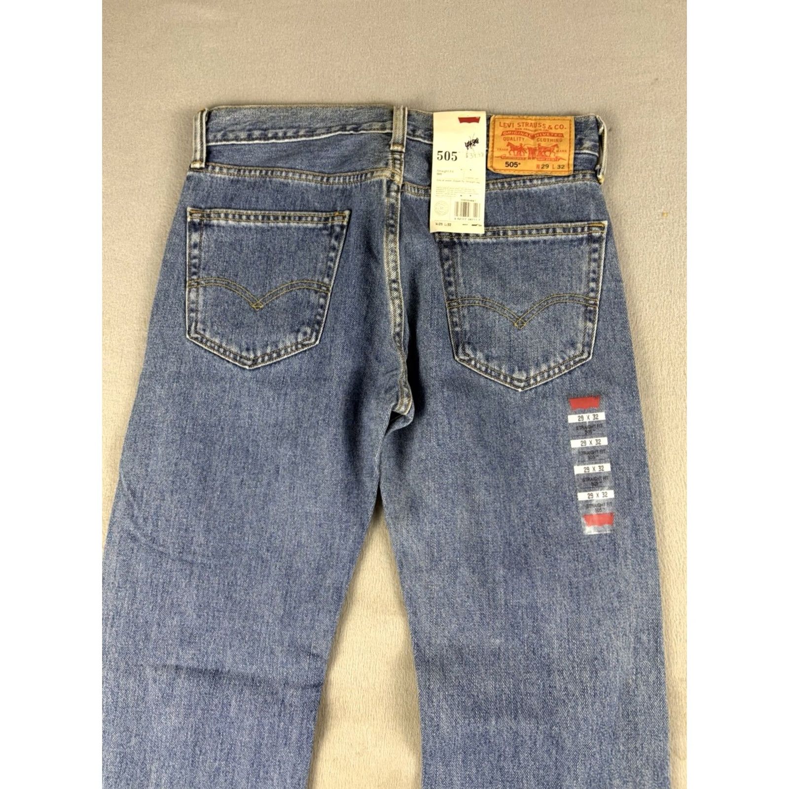 Levi's VINTAGE Levi's 505 Jeans Men Size 29x32 Blue Denim Wash Straight Leg Fit NEW Size US 29 - 4 Thumbnail